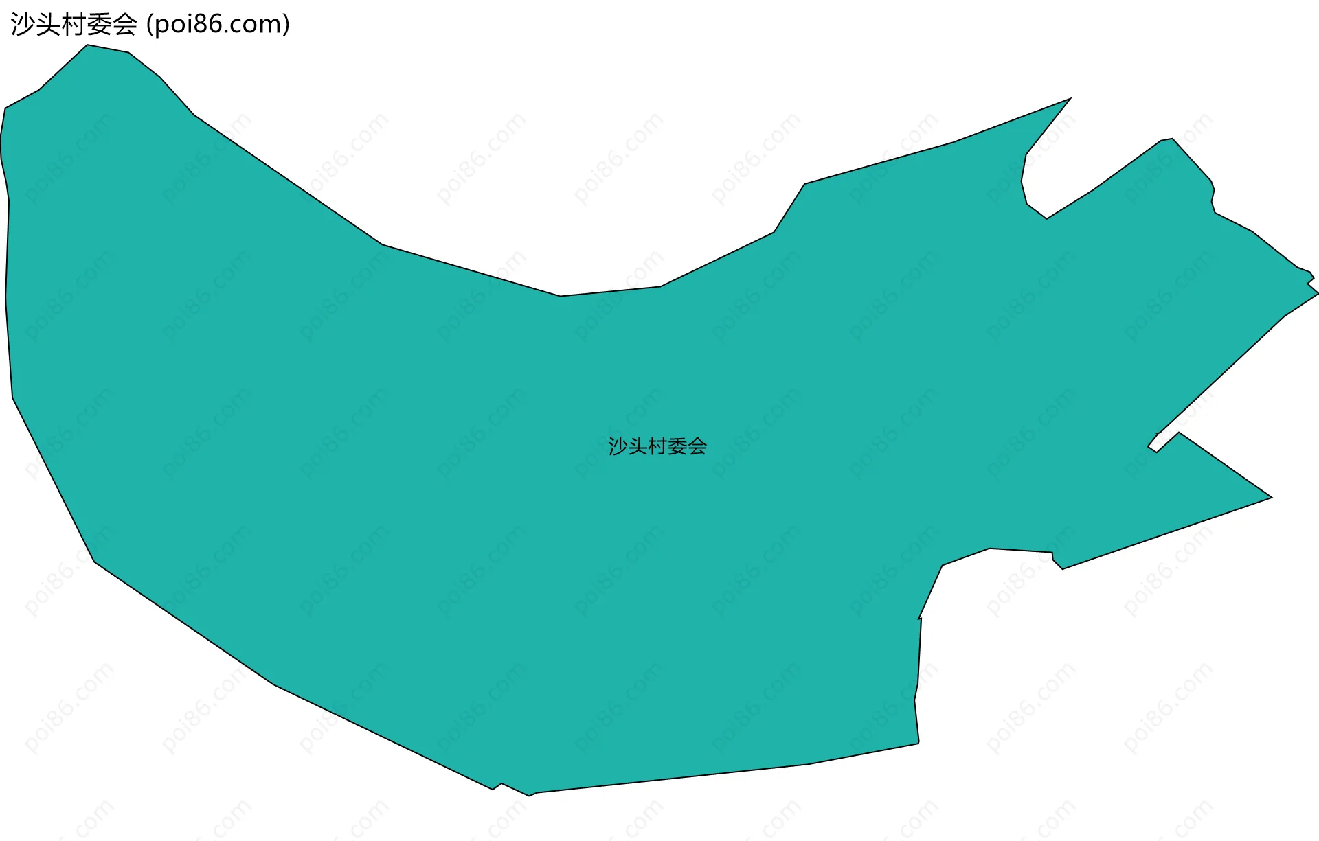 沙头村委会边界地图