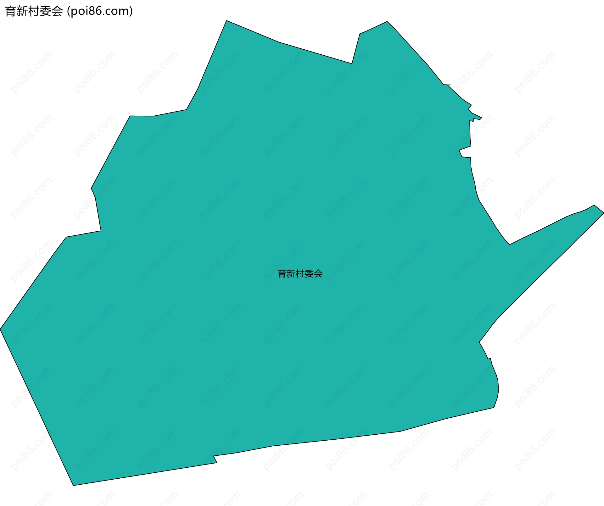 育新村委会边界地图