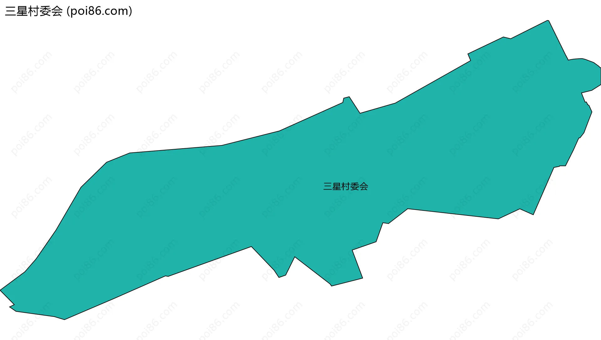 三星村委会边界地图