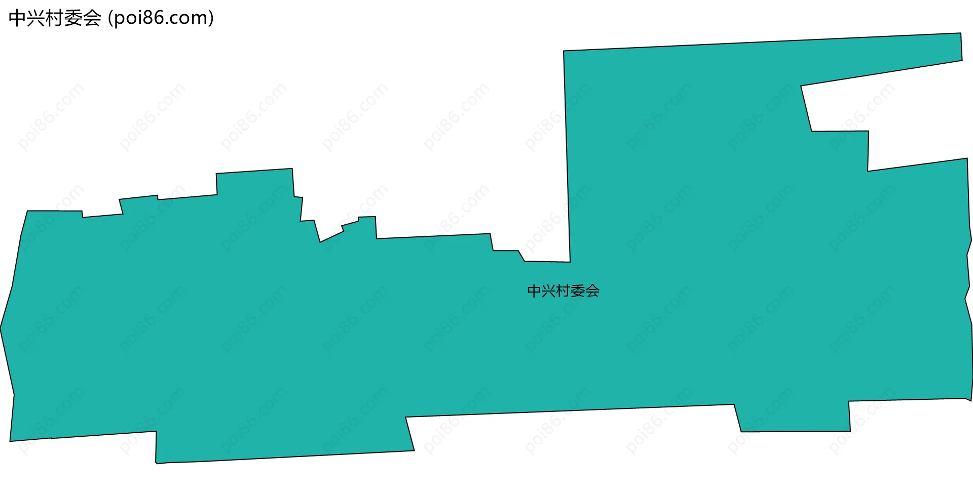 中兴村委会边界地图