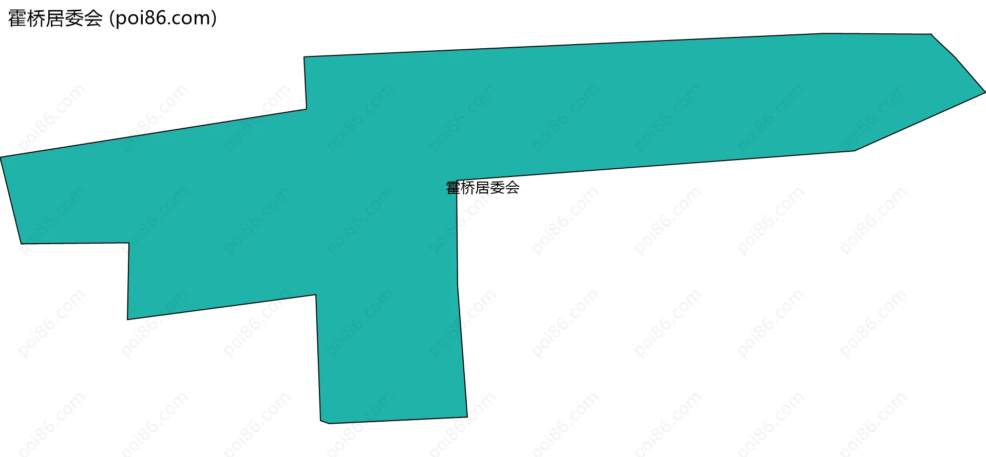 霍桥居委会边界地图