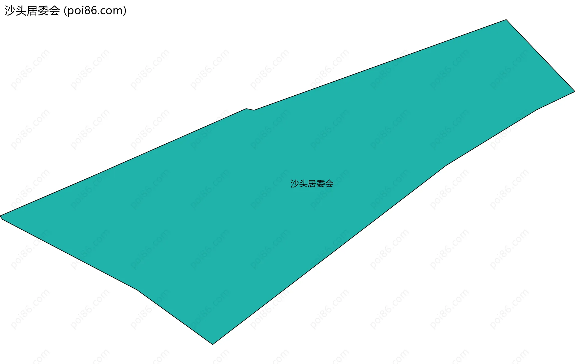 沙头居委会边界地图