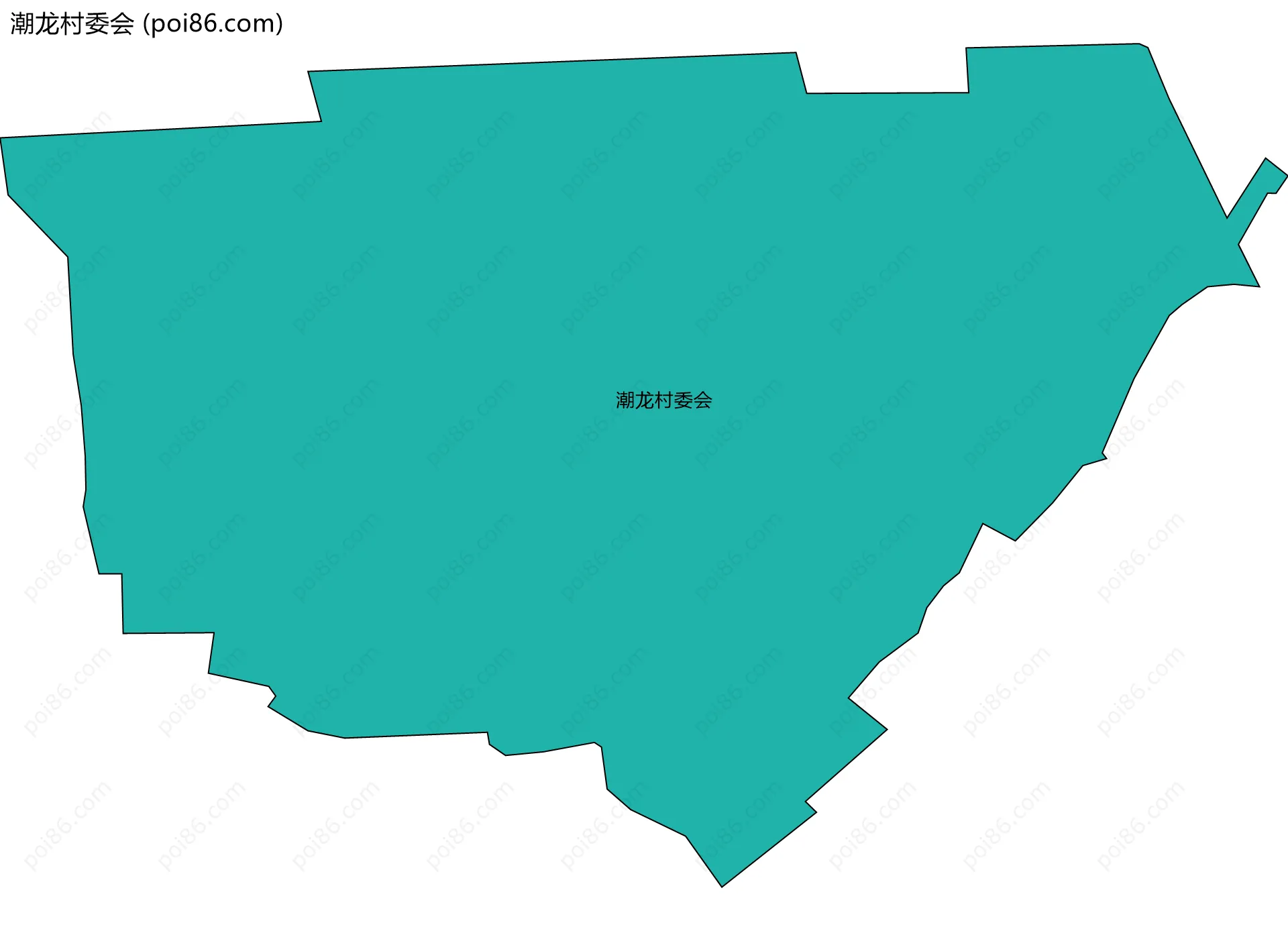 潮龙村委会边界地图