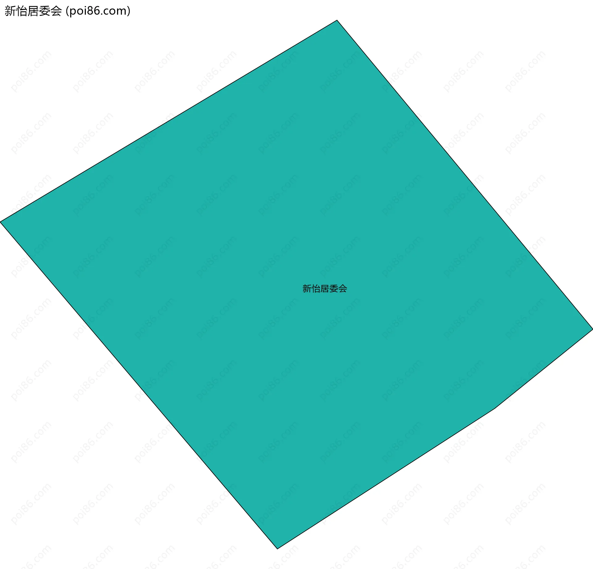 新怡居委会边界地图