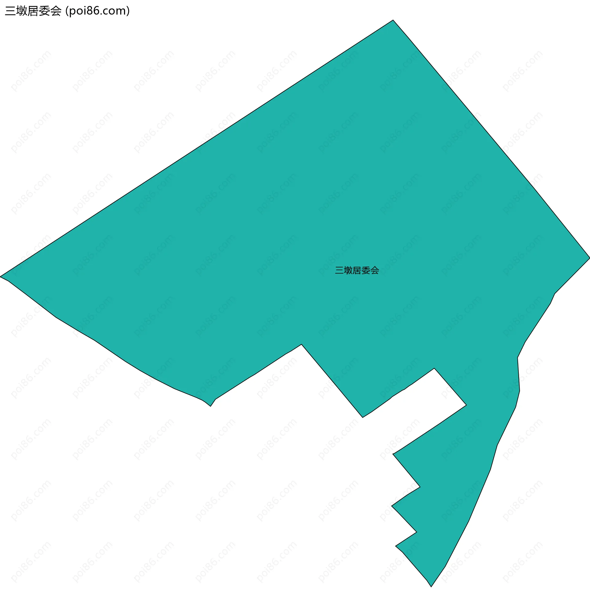 三墩居委会边界地图