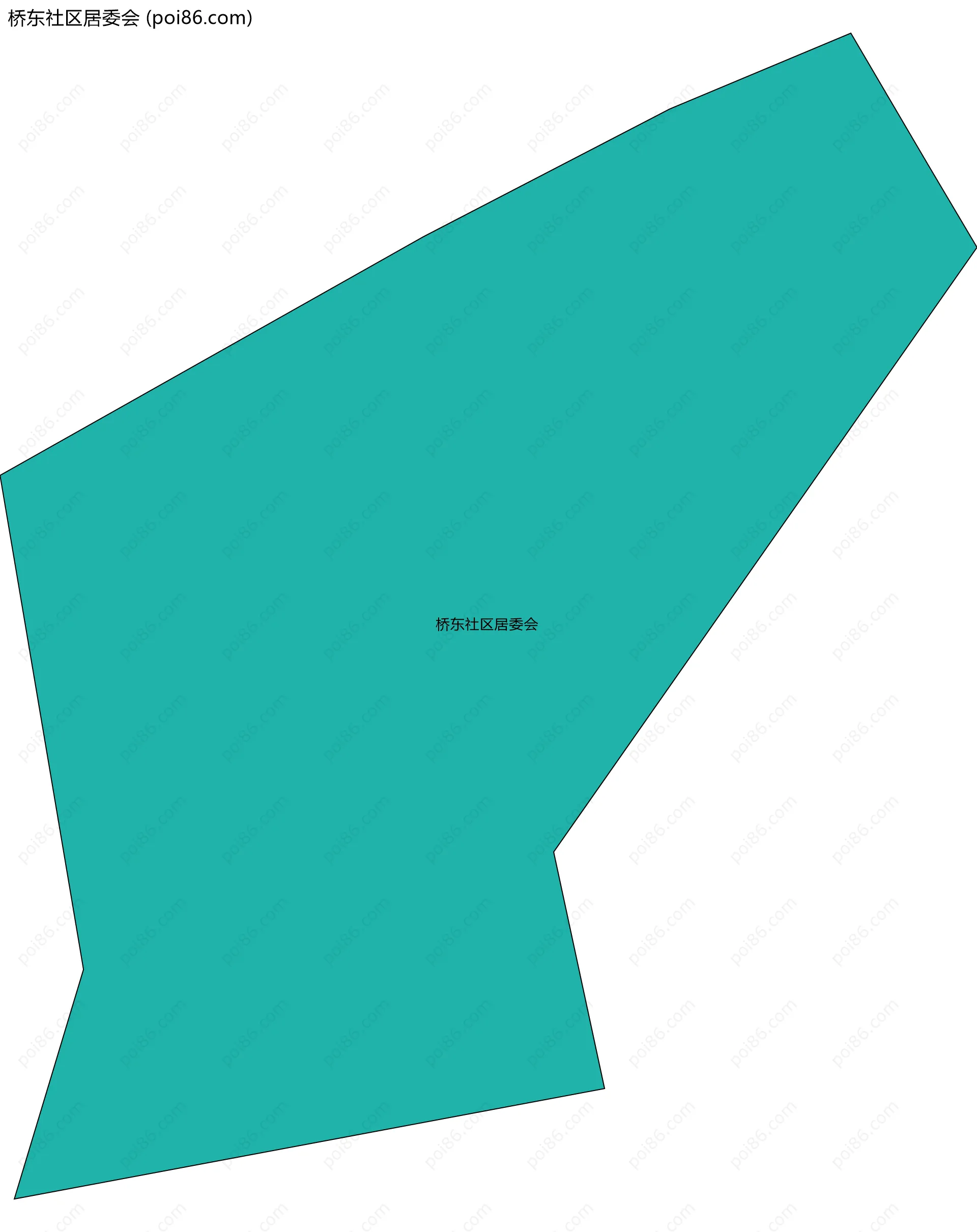 桥东社区居委会边界地图