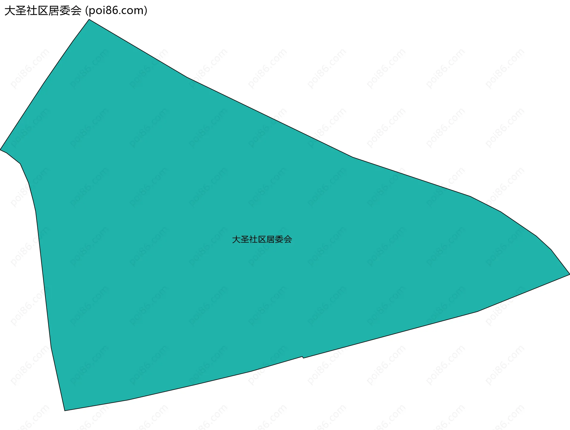 大圣社区居委会边界地图