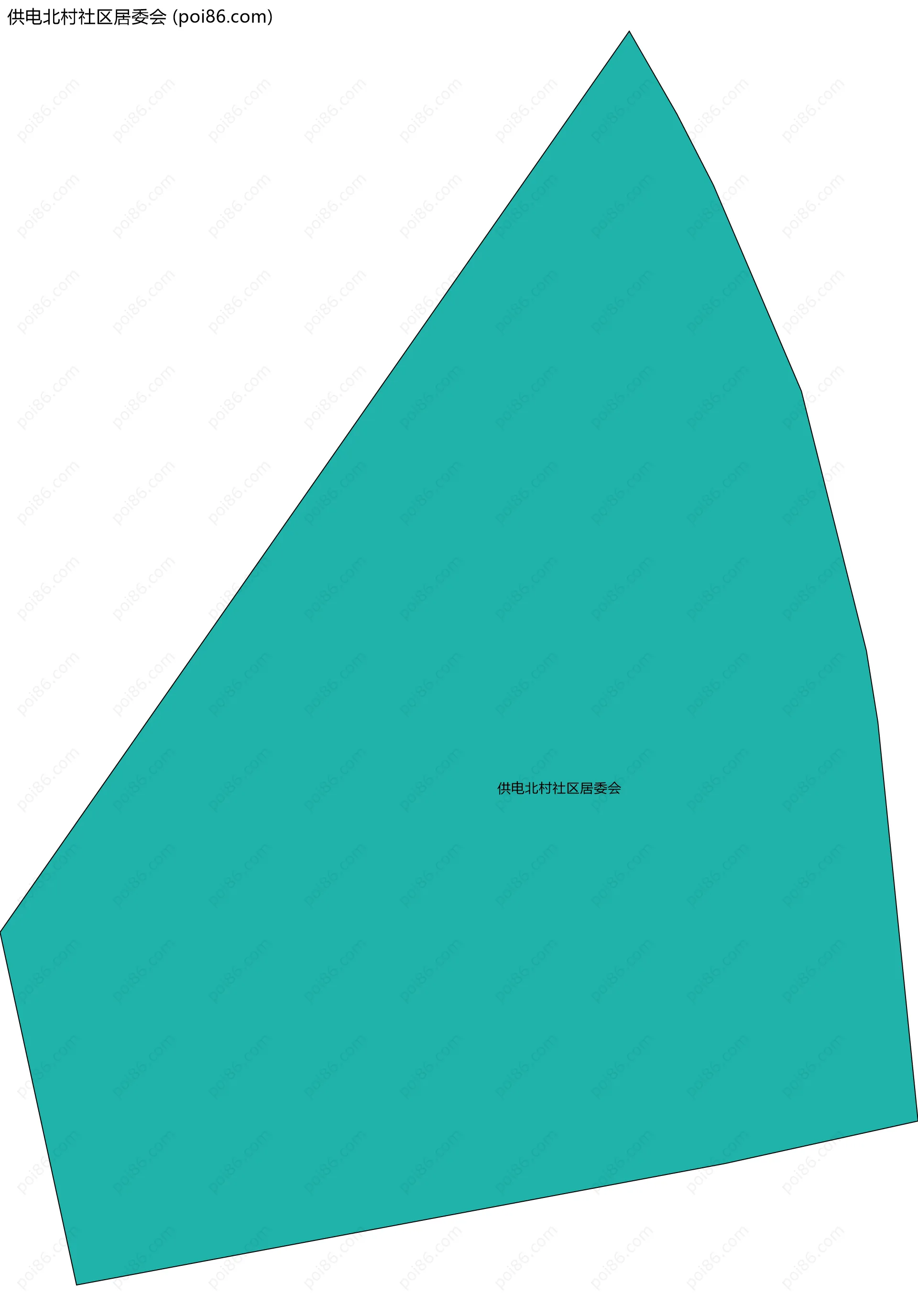 供电北村社区居委会边界地图