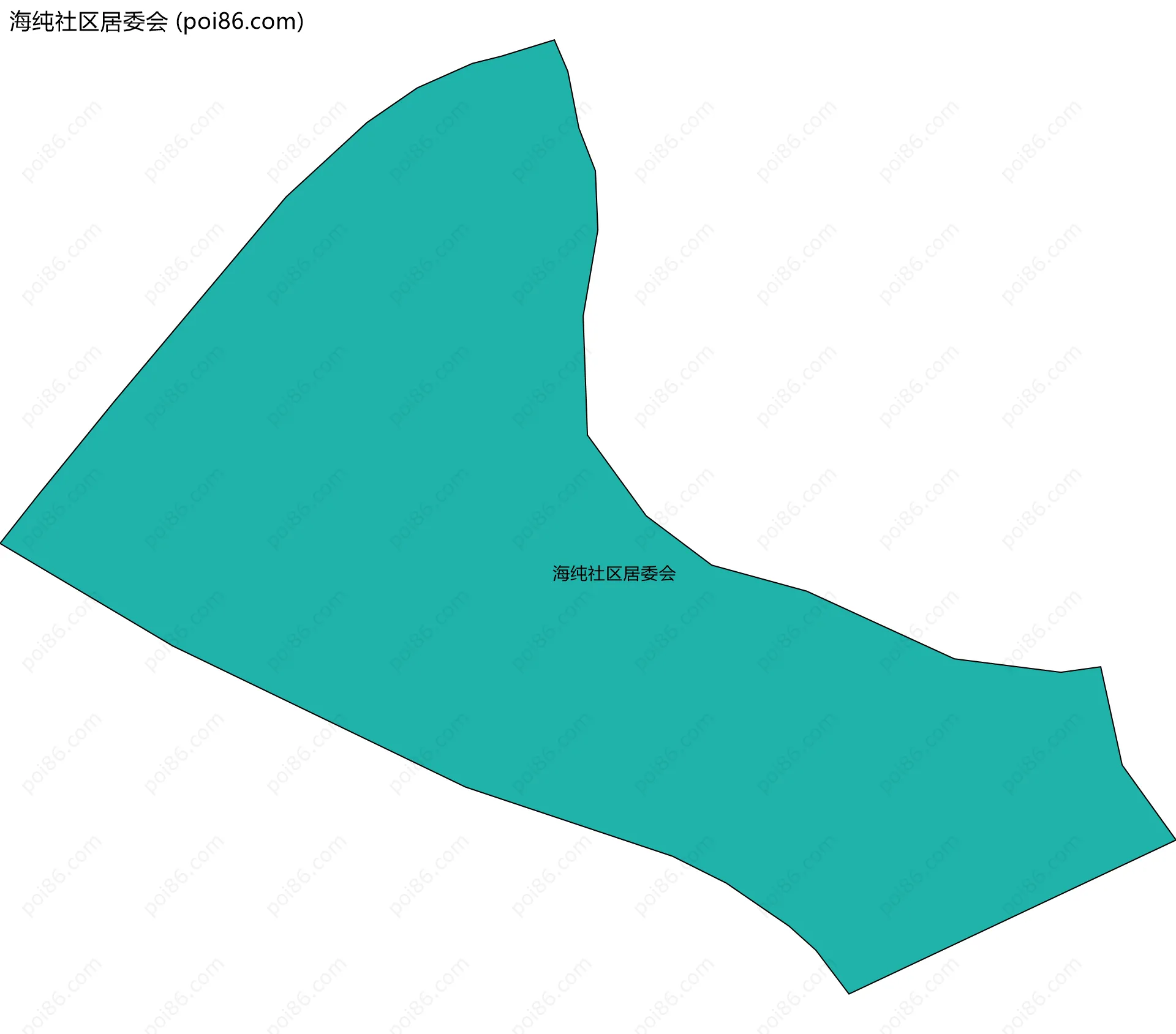 海纯社区居委会边界地图