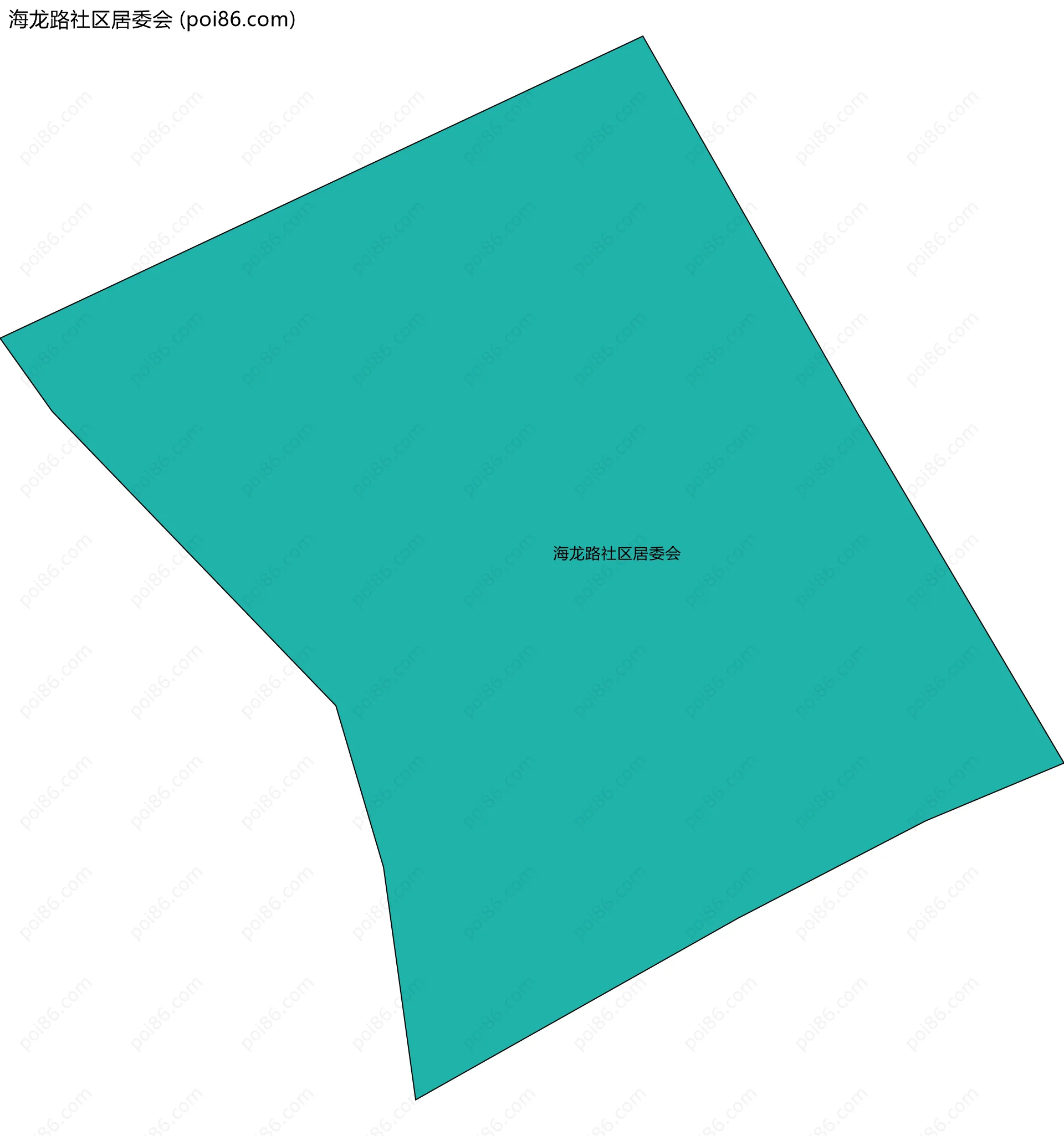 海龙路社区居委会边界地图