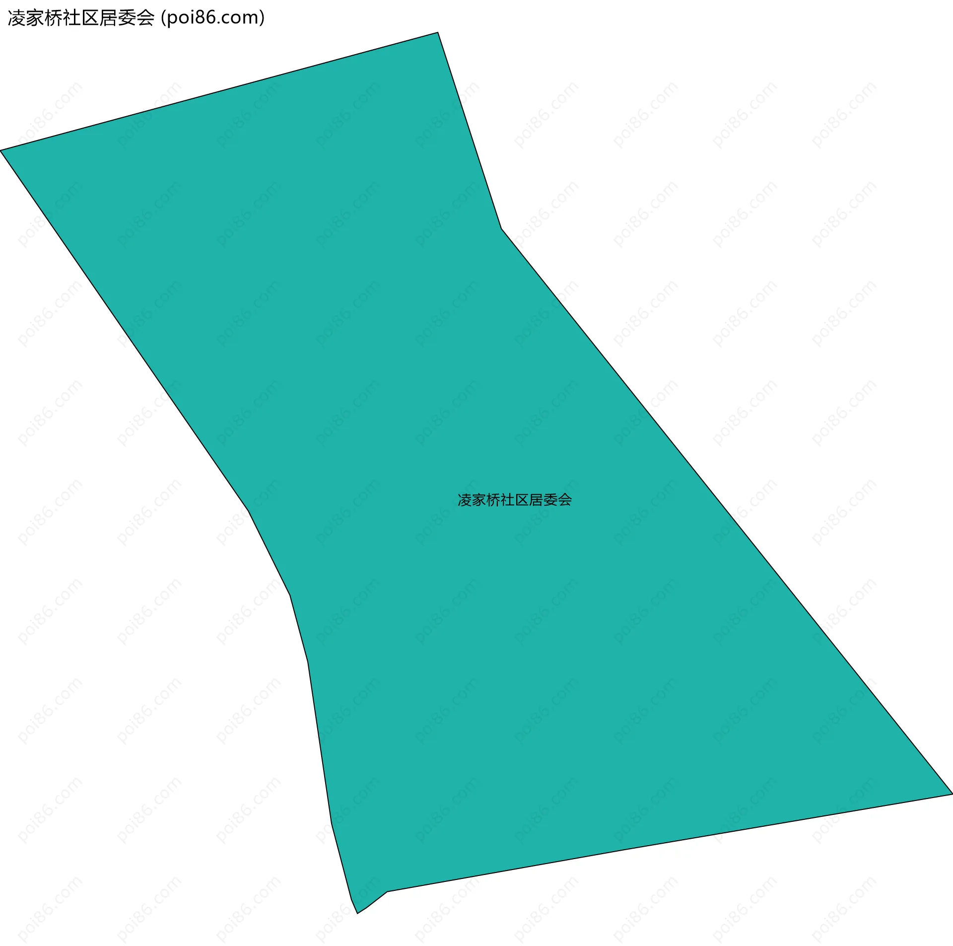 凌家桥社区居委会边界地图