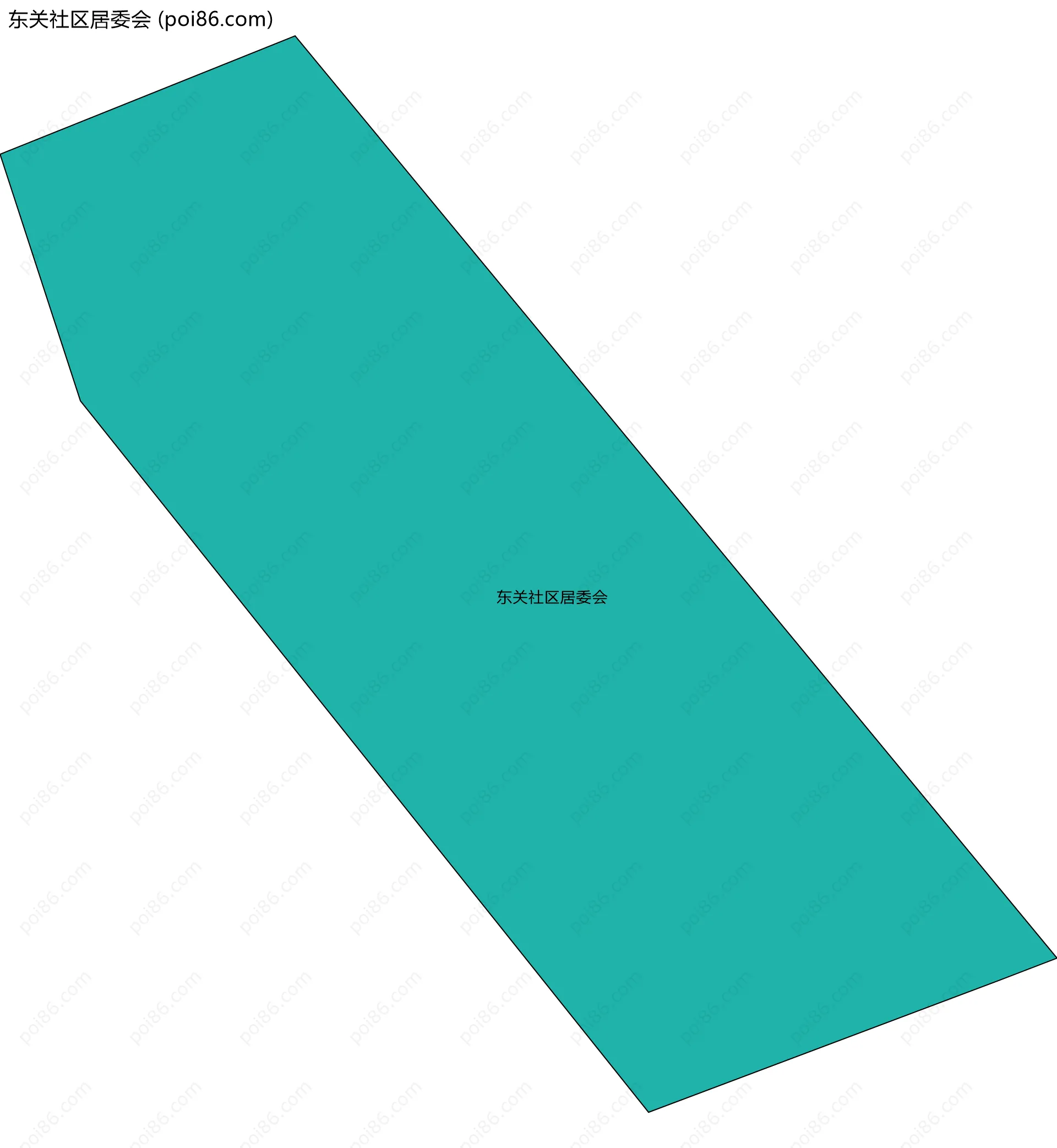 东关社区居委会边界地图