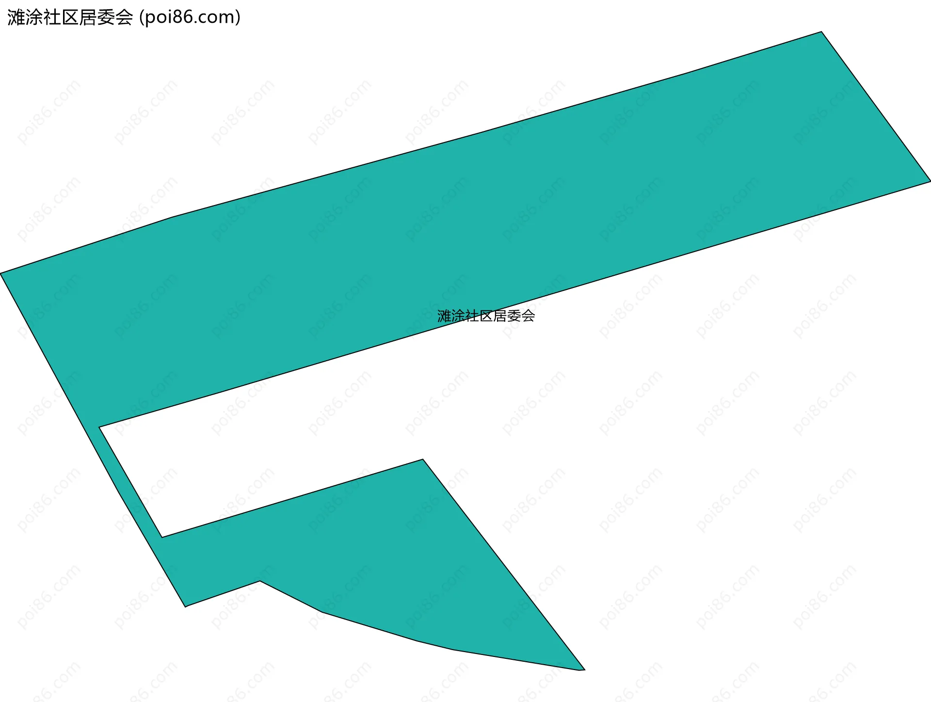 滩涂社区居委会边界地图
