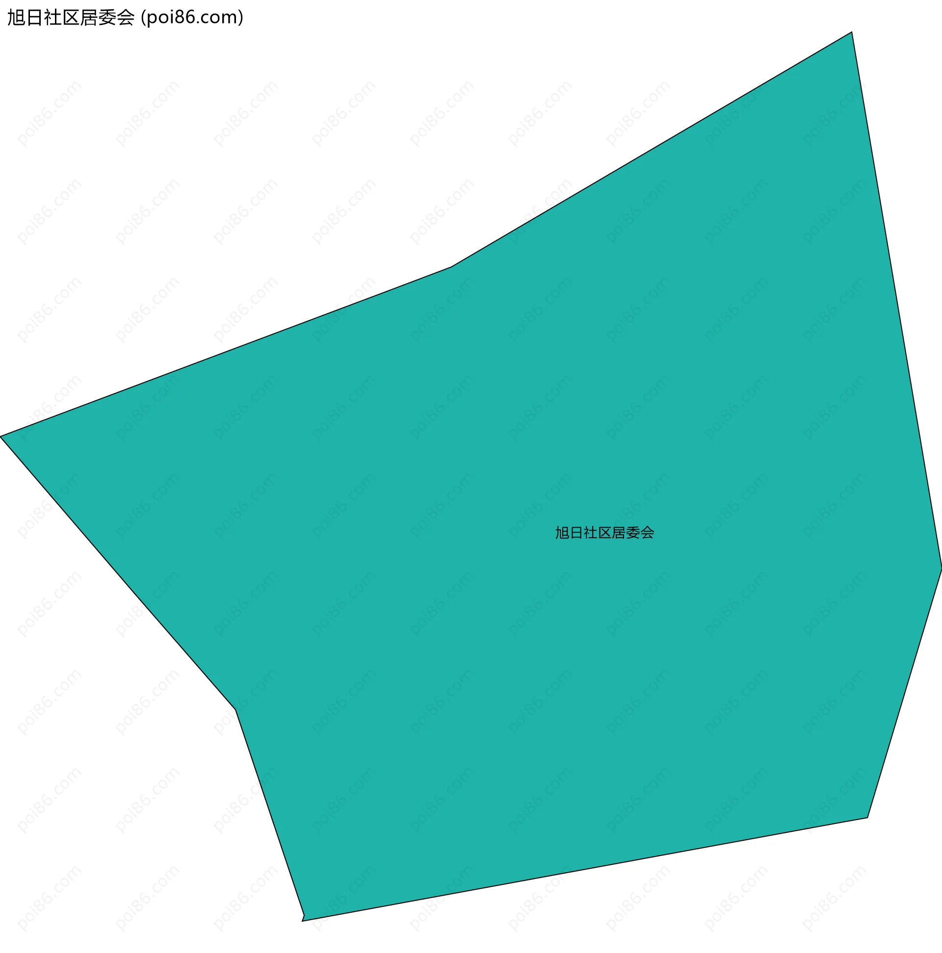 旭日社区居委会边界地图