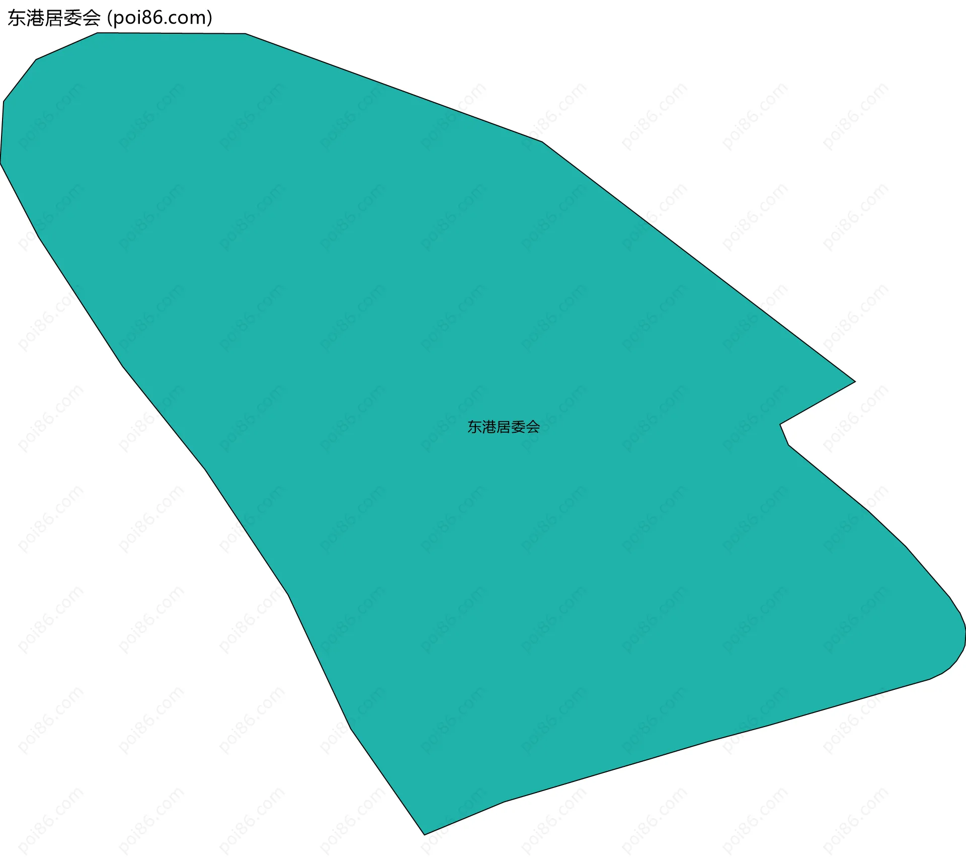 东港居委会边界地图