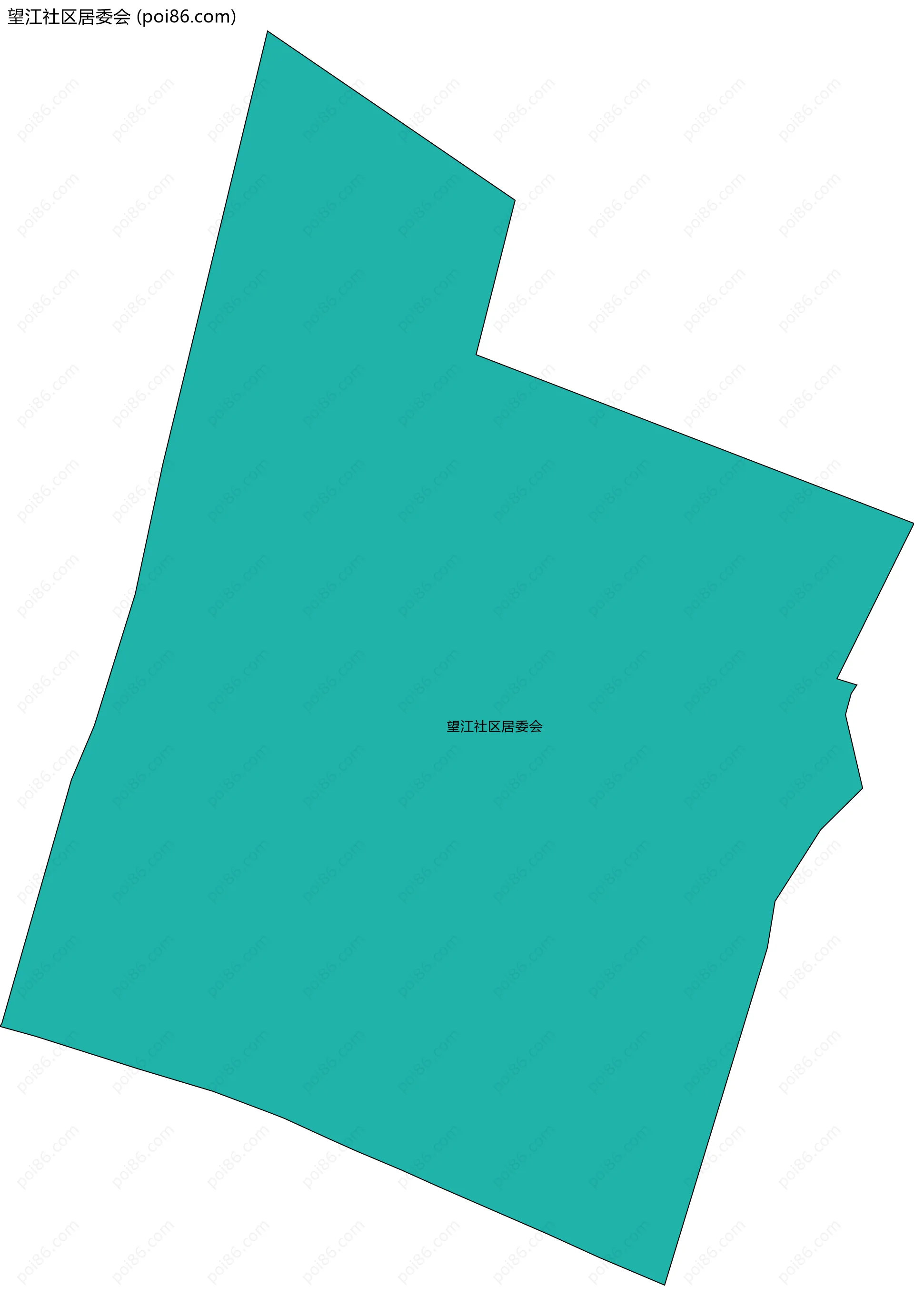 望江社区居委会边界地图