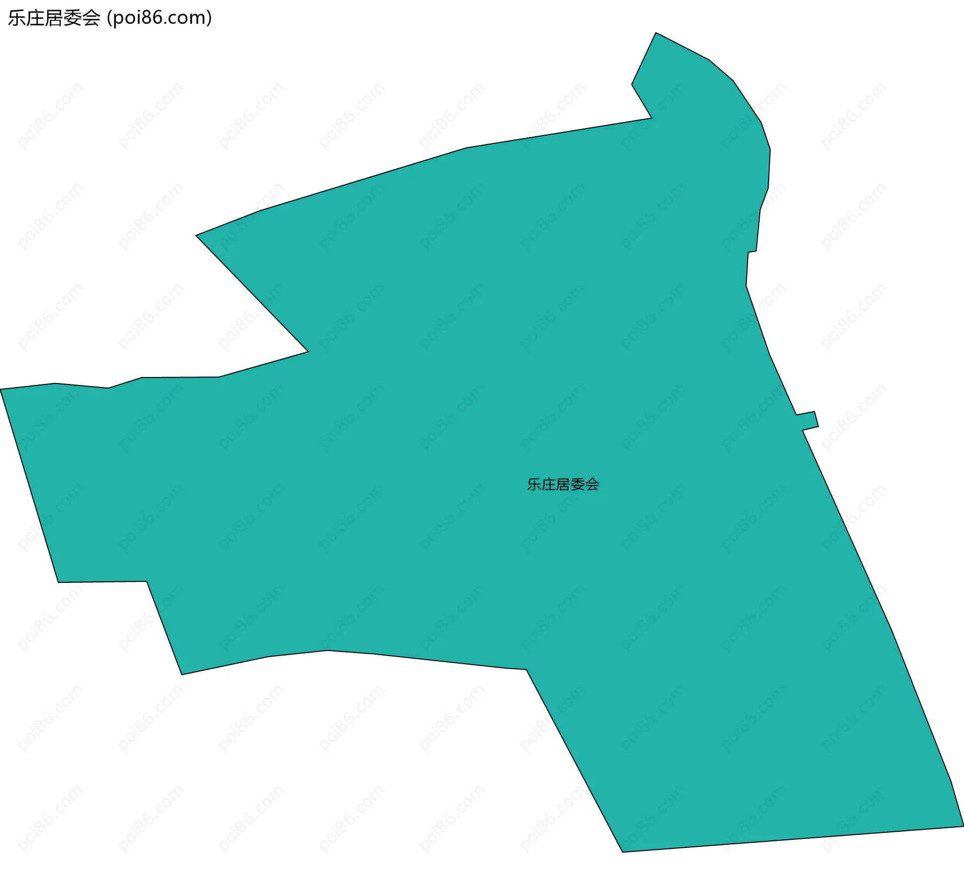 乐庄居委会边界地图