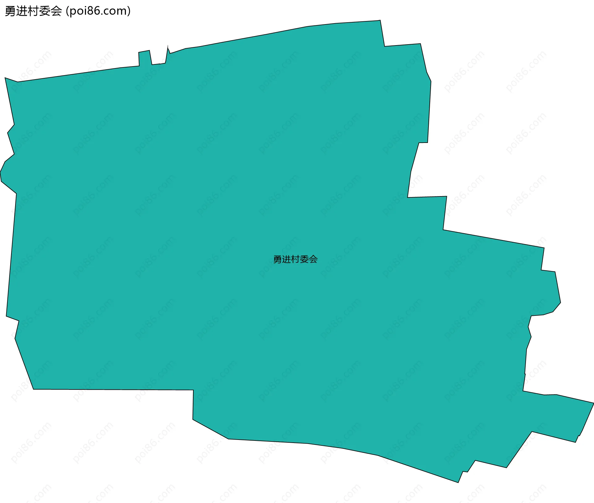 勇进村委会边界地图