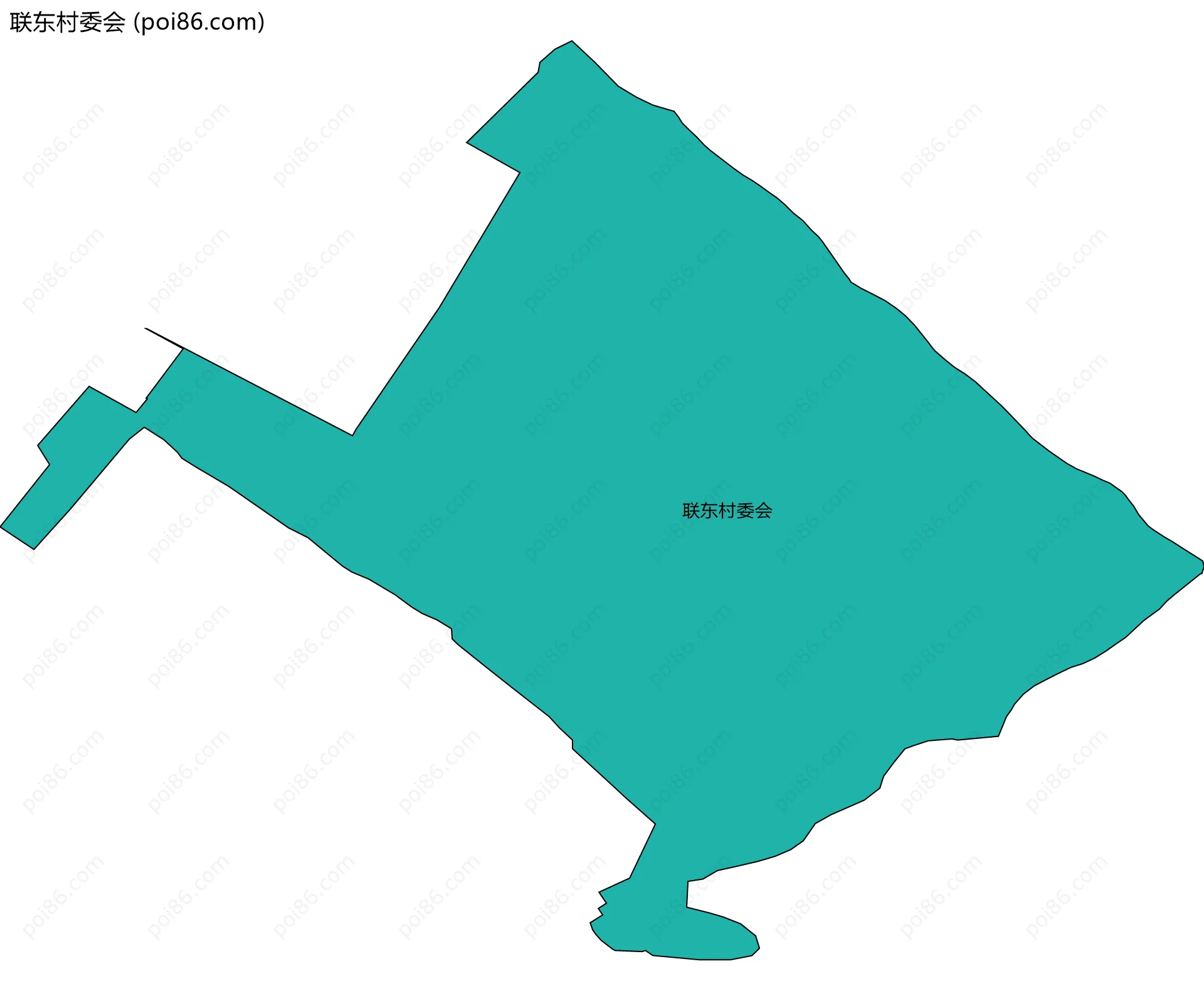 联东村委会边界地图
