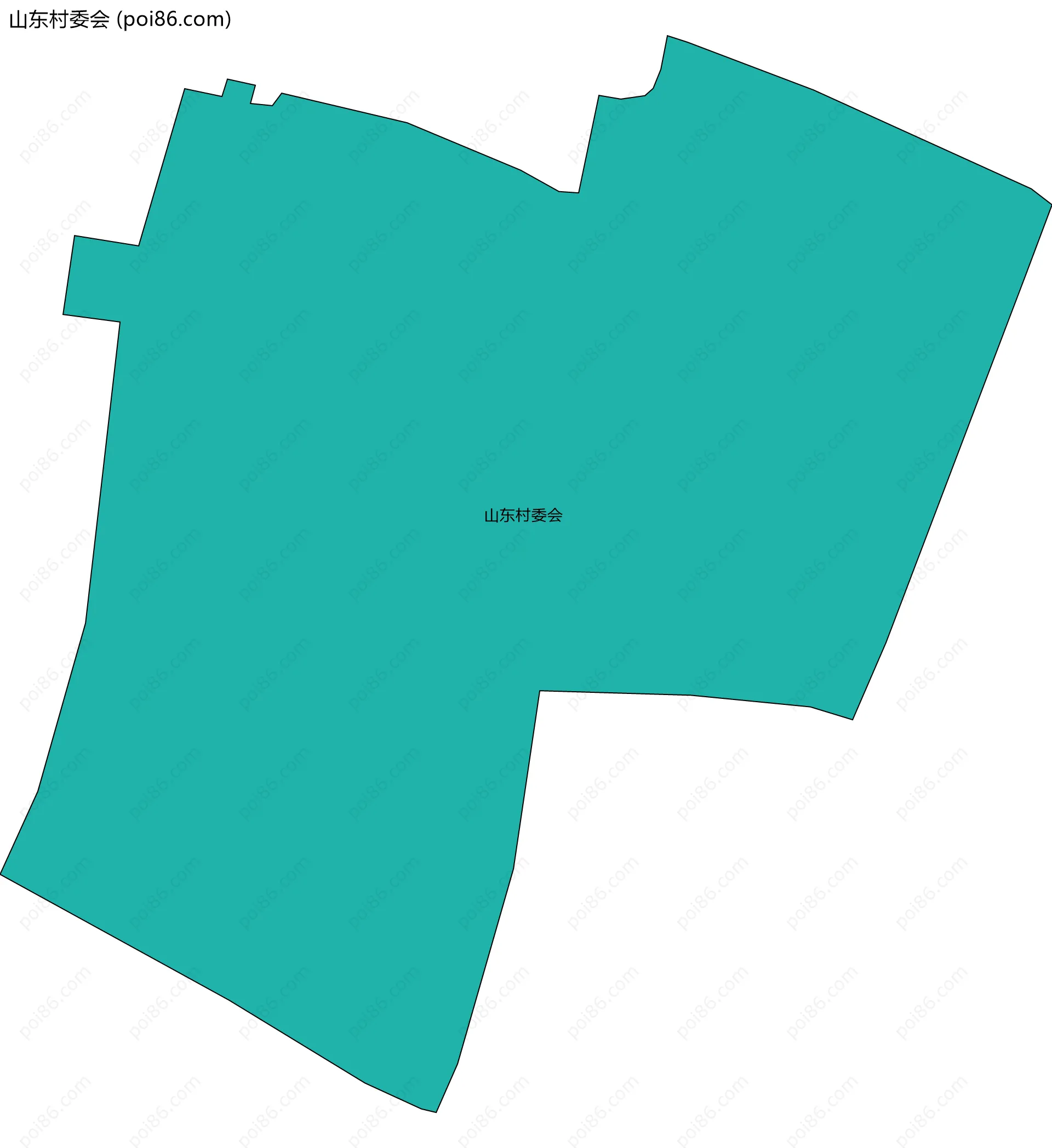 山东村委会边界地图