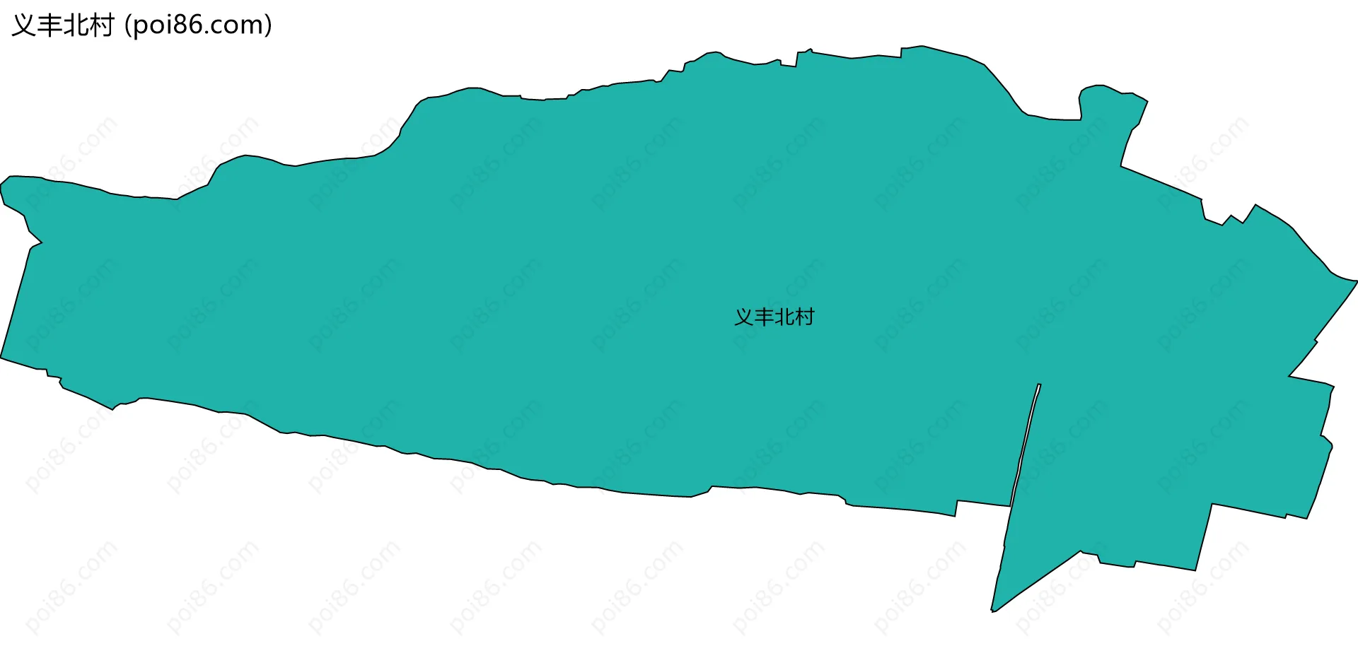 义丰北村边界地图