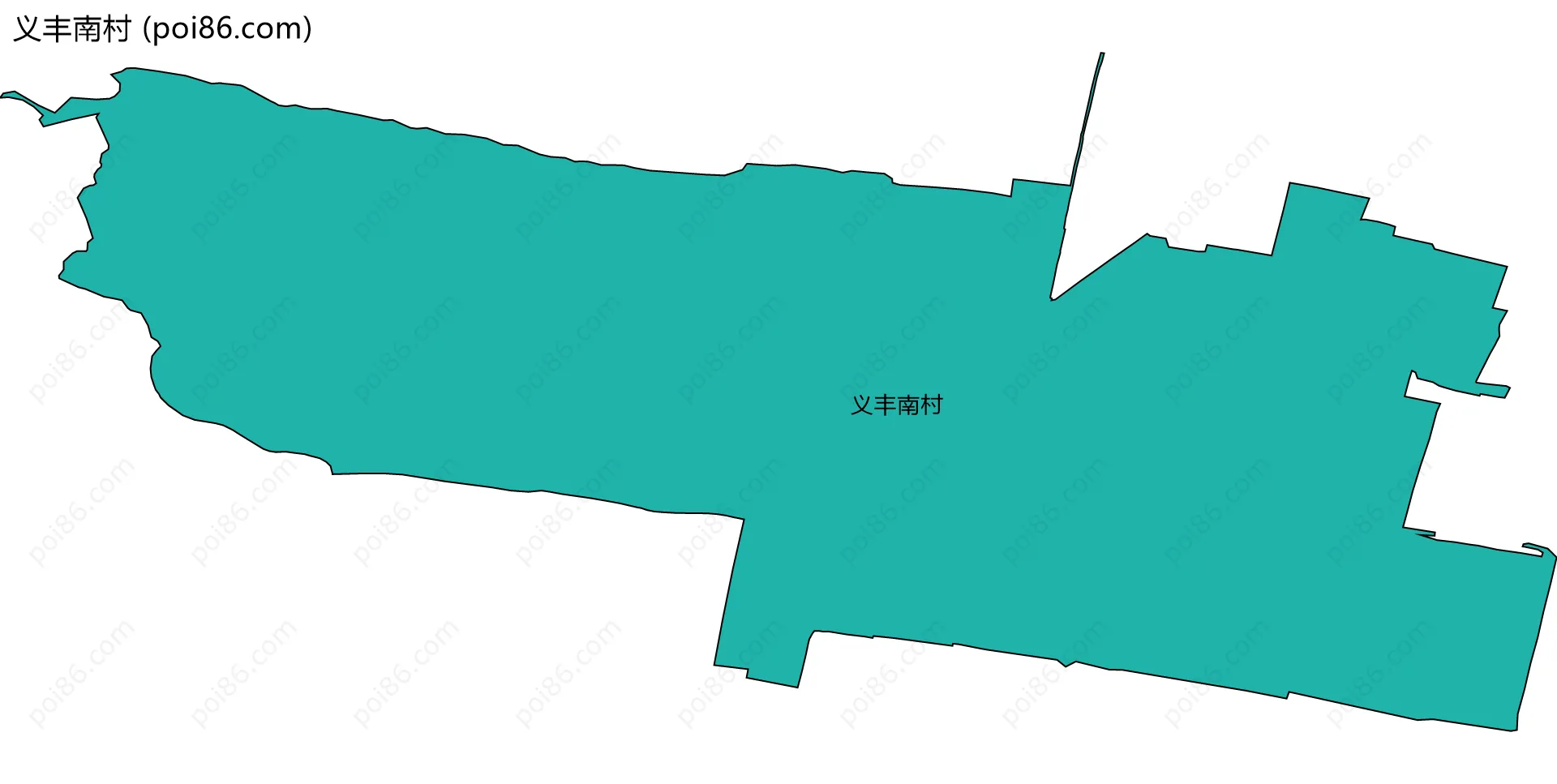 义丰南村边界地图