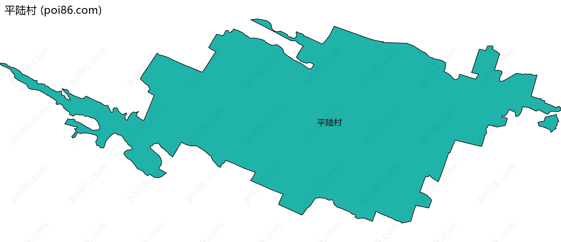 平陆村边界地图