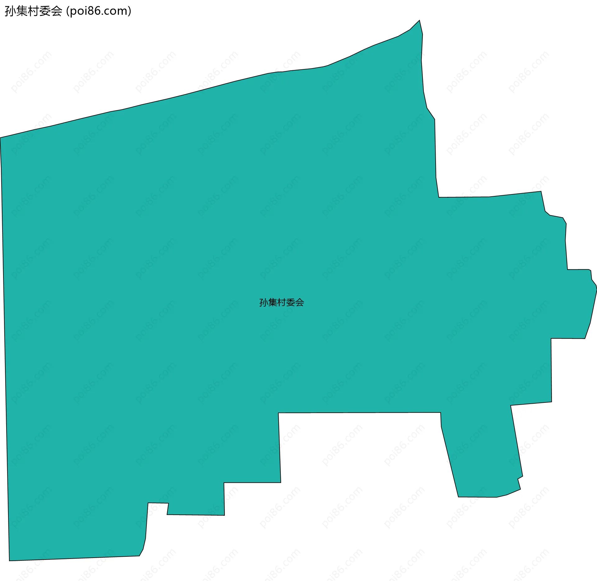 孙集村委会边界地图