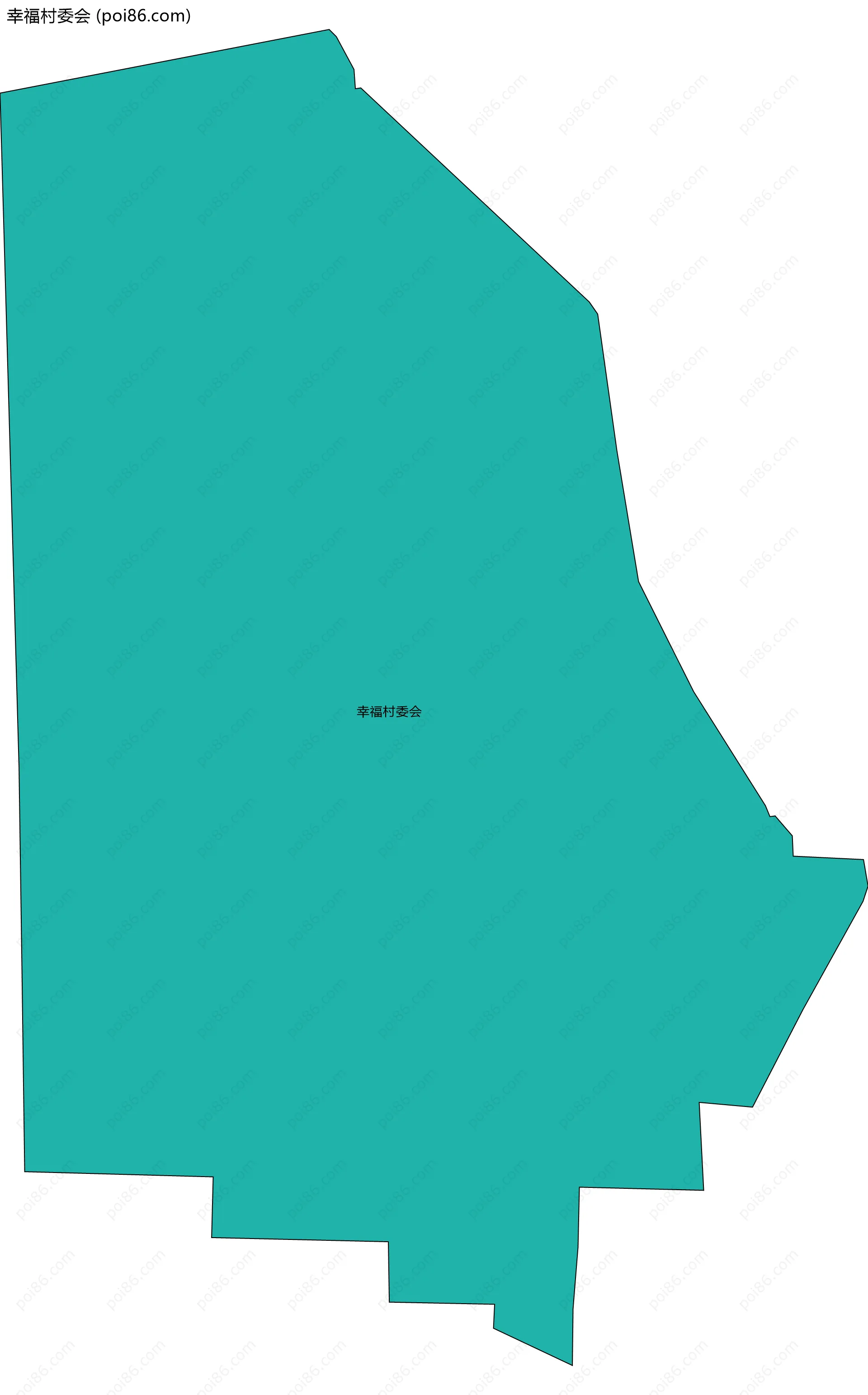 幸福村委会边界地图