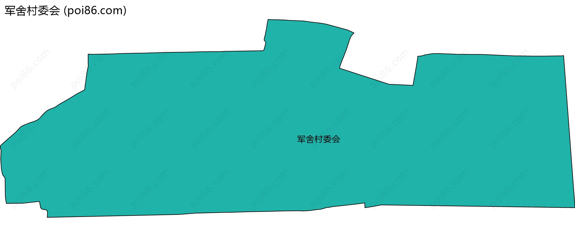 军舍村委会边界地图