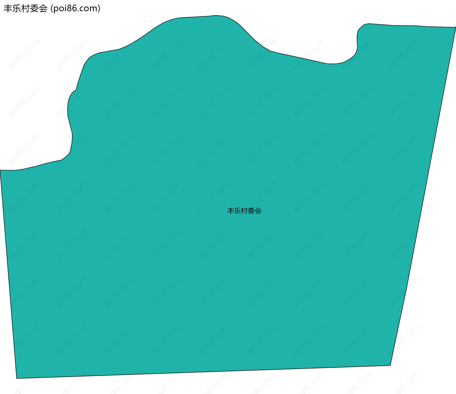 丰乐村委会边界地图