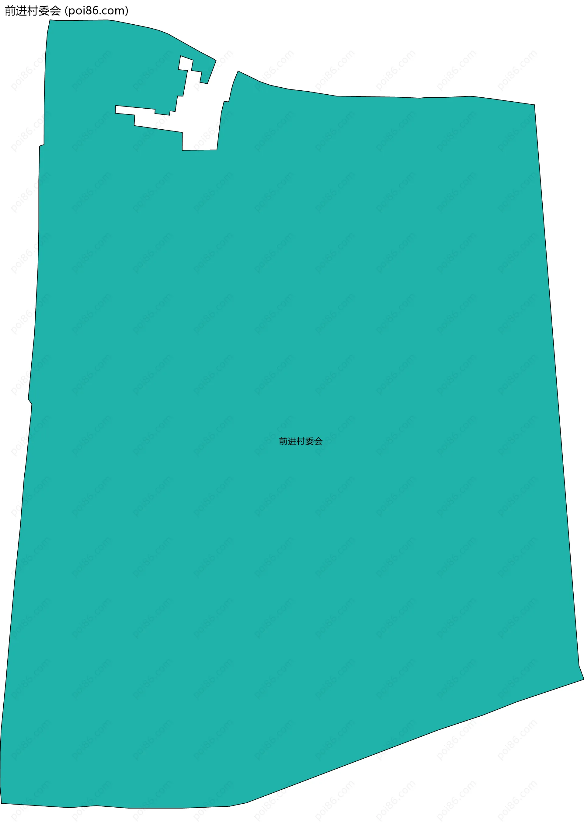 前进村委会边界地图