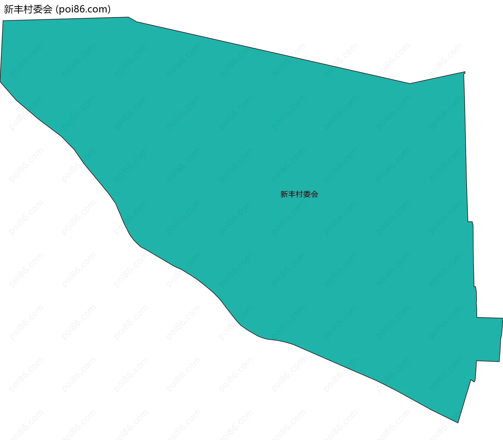 新丰村委会边界地图