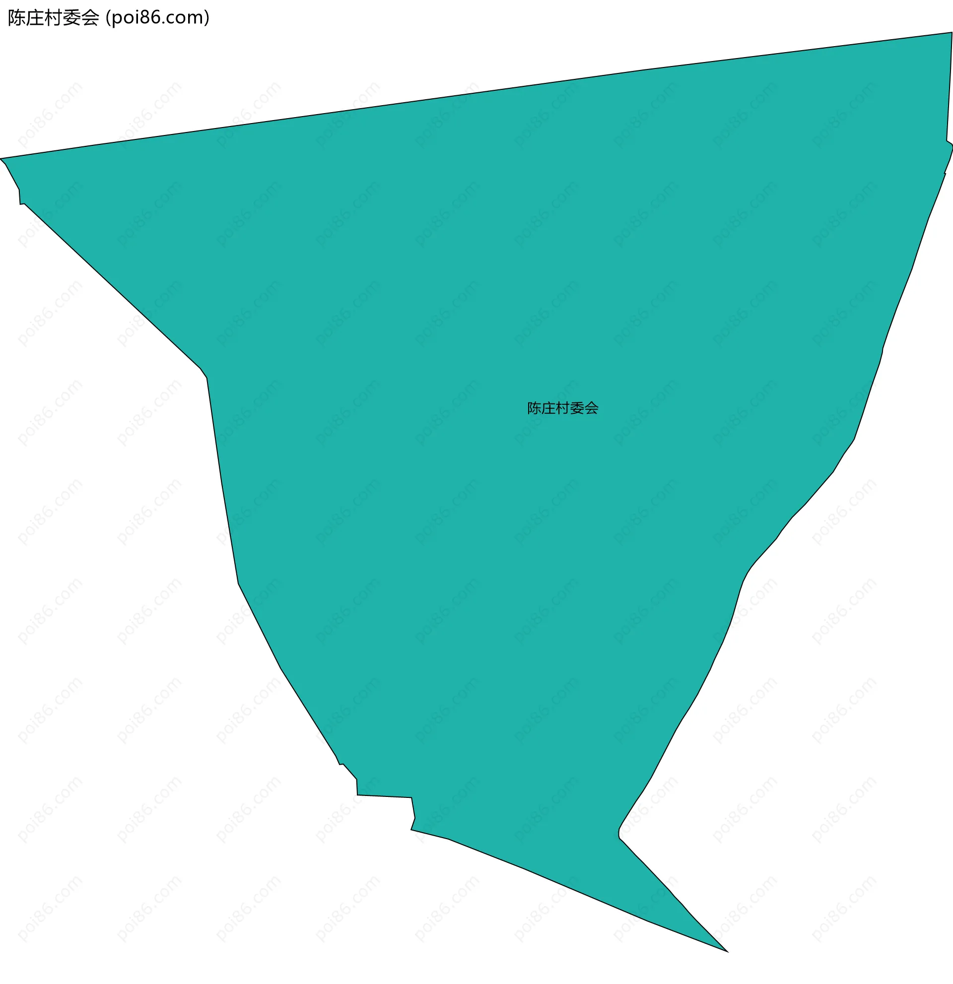 陈庄村委会边界地图