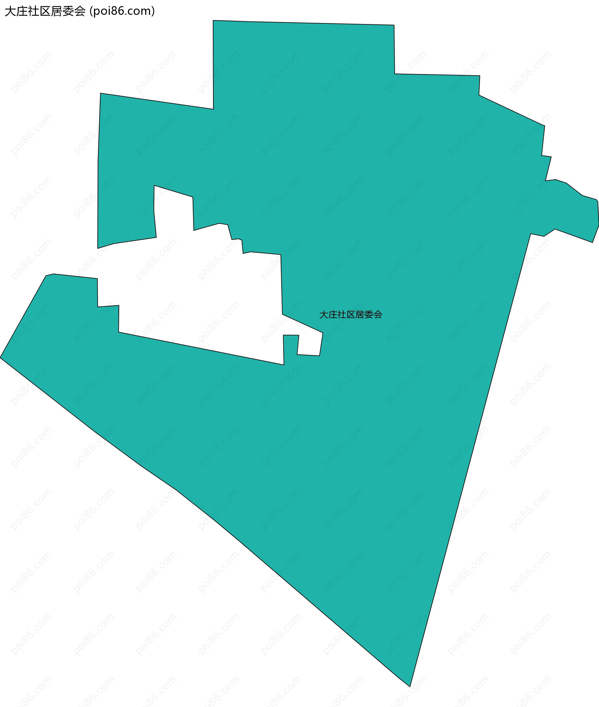 大庄社区居委会边界地图