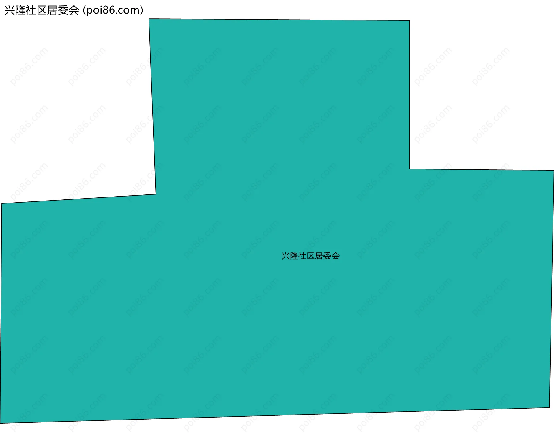 兴隆社区居委会边界地图