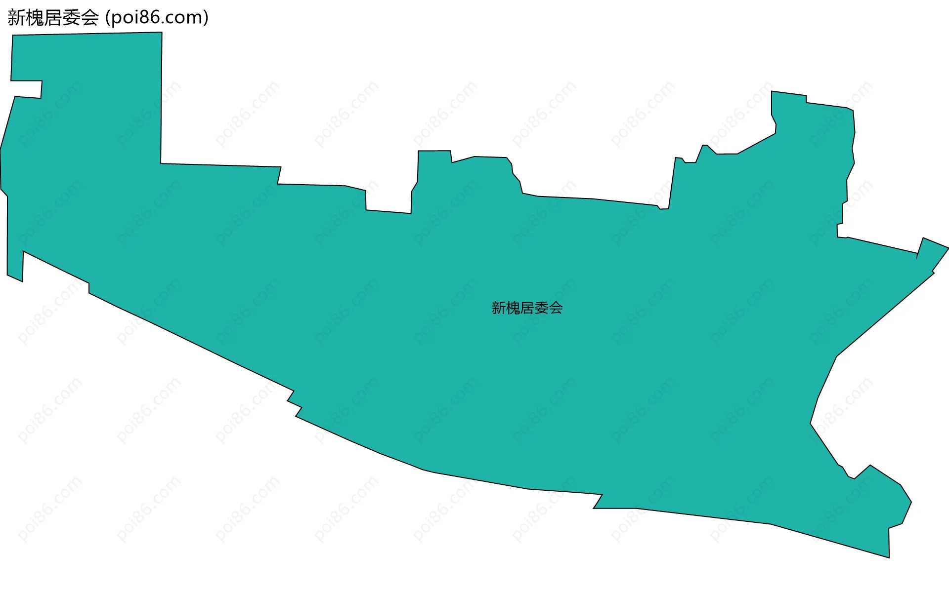 新槐居委会边界地图
