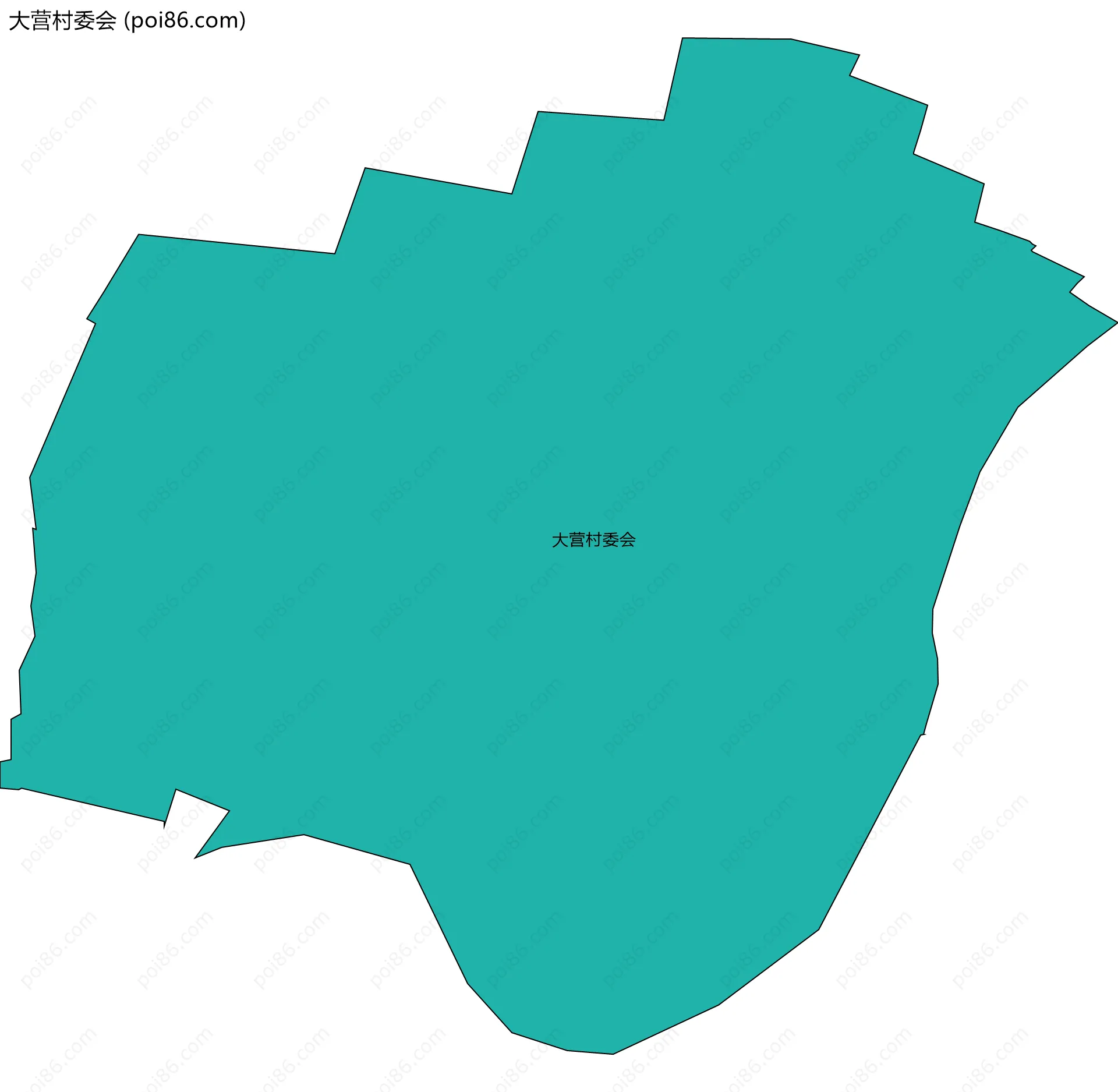 大营村委会边界地图