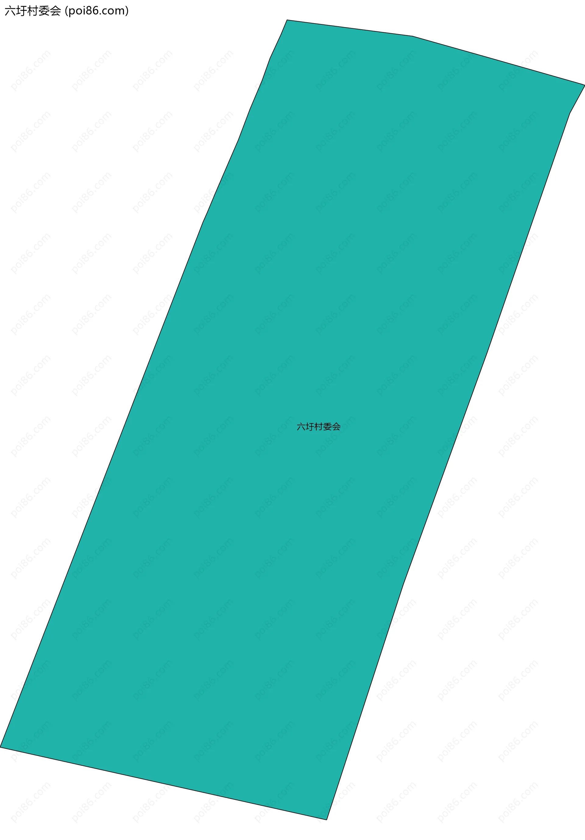 六圩村委会边界地图