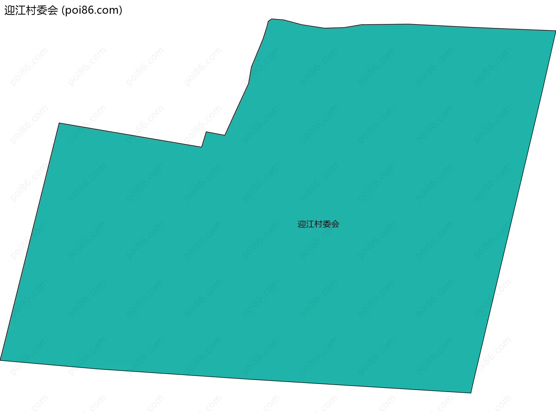 迎江村委会边界地图
