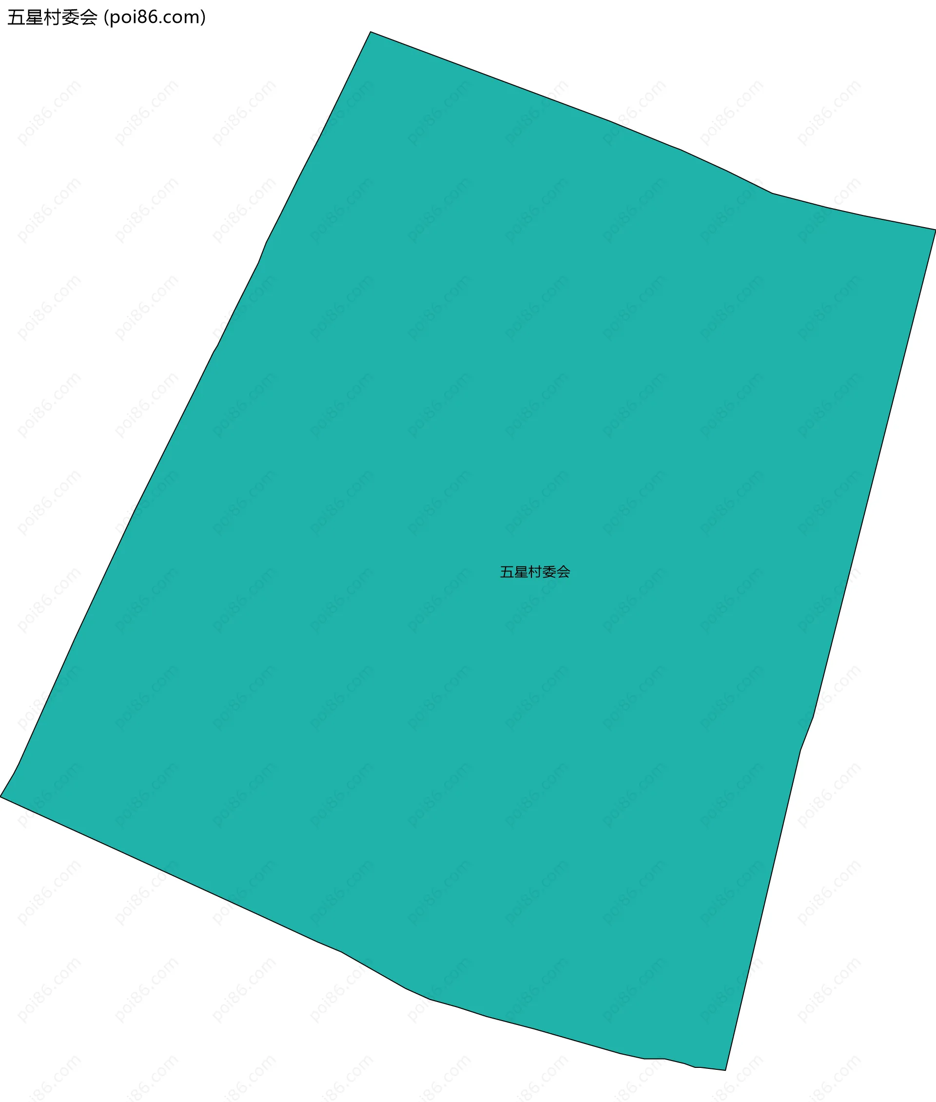 五星村委会边界地图