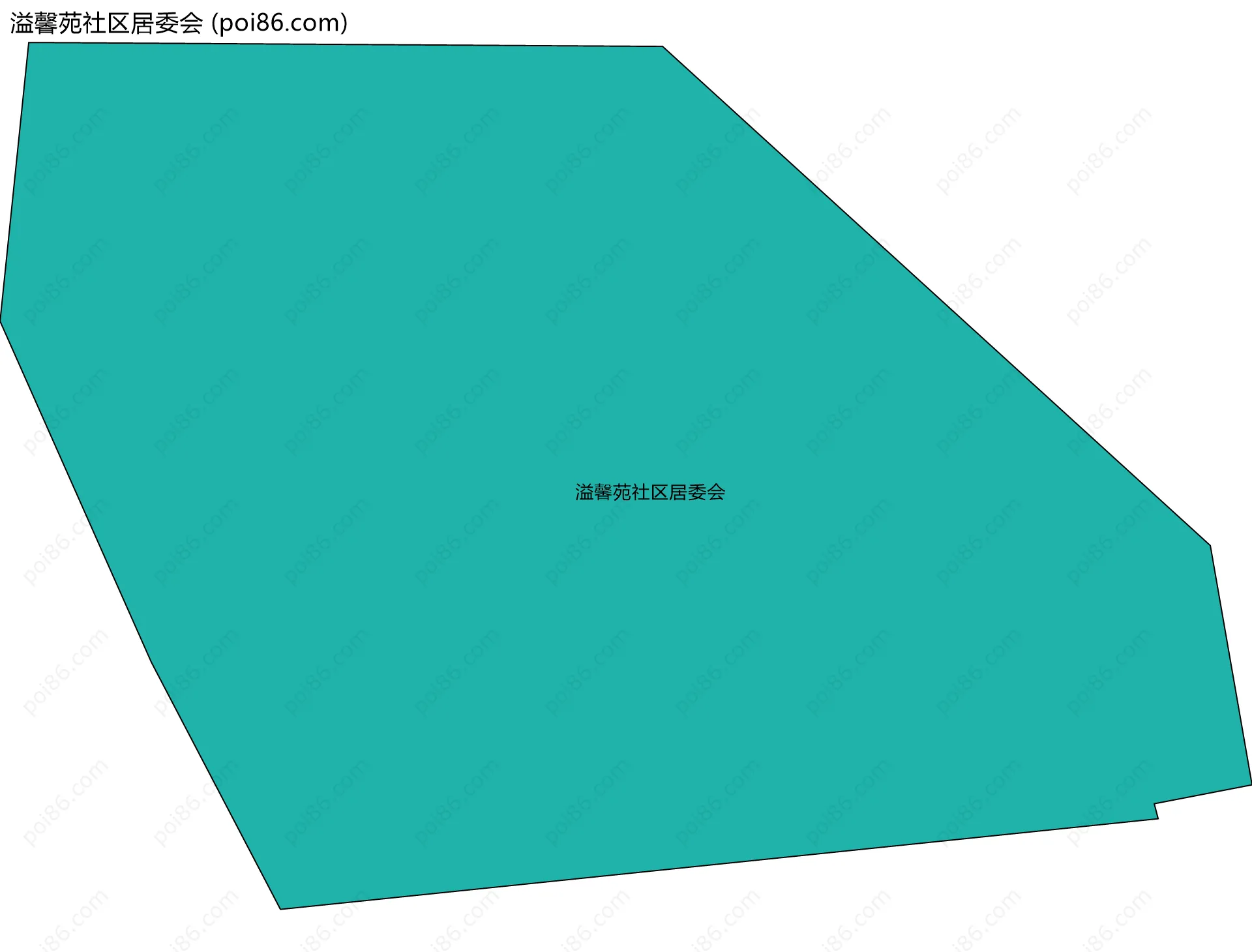 溢馨苑社区居委会边界地图