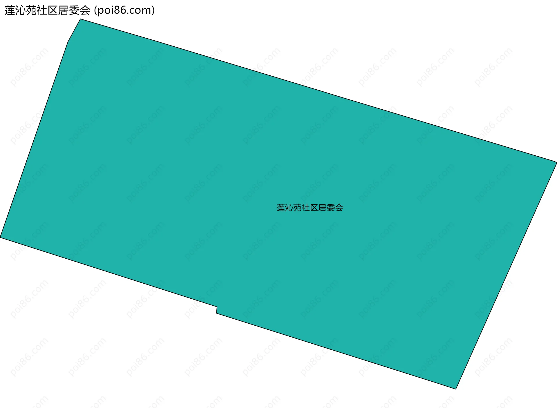 莲沁苑社区居委会边界地图