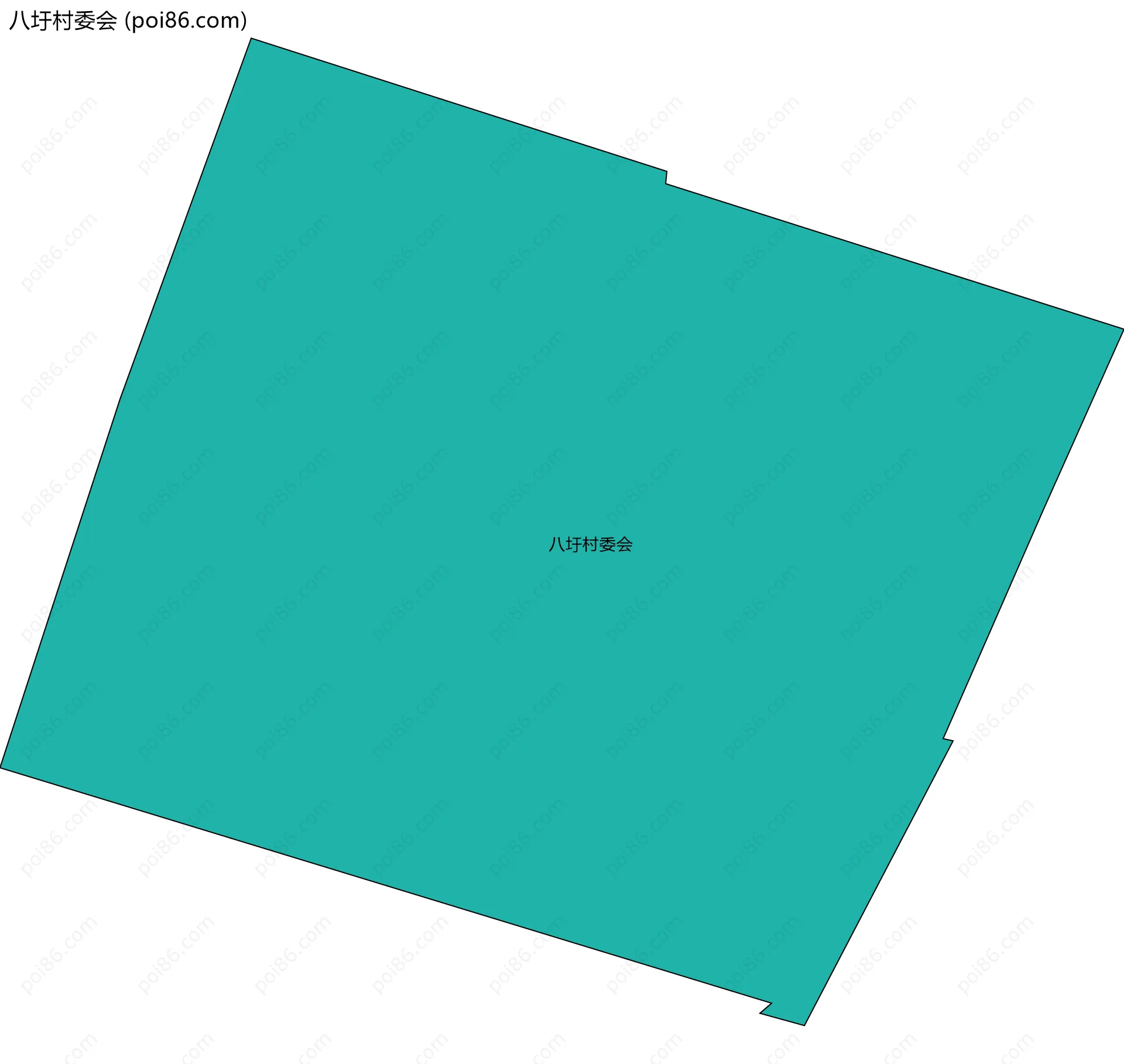 八圩村委会边界地图