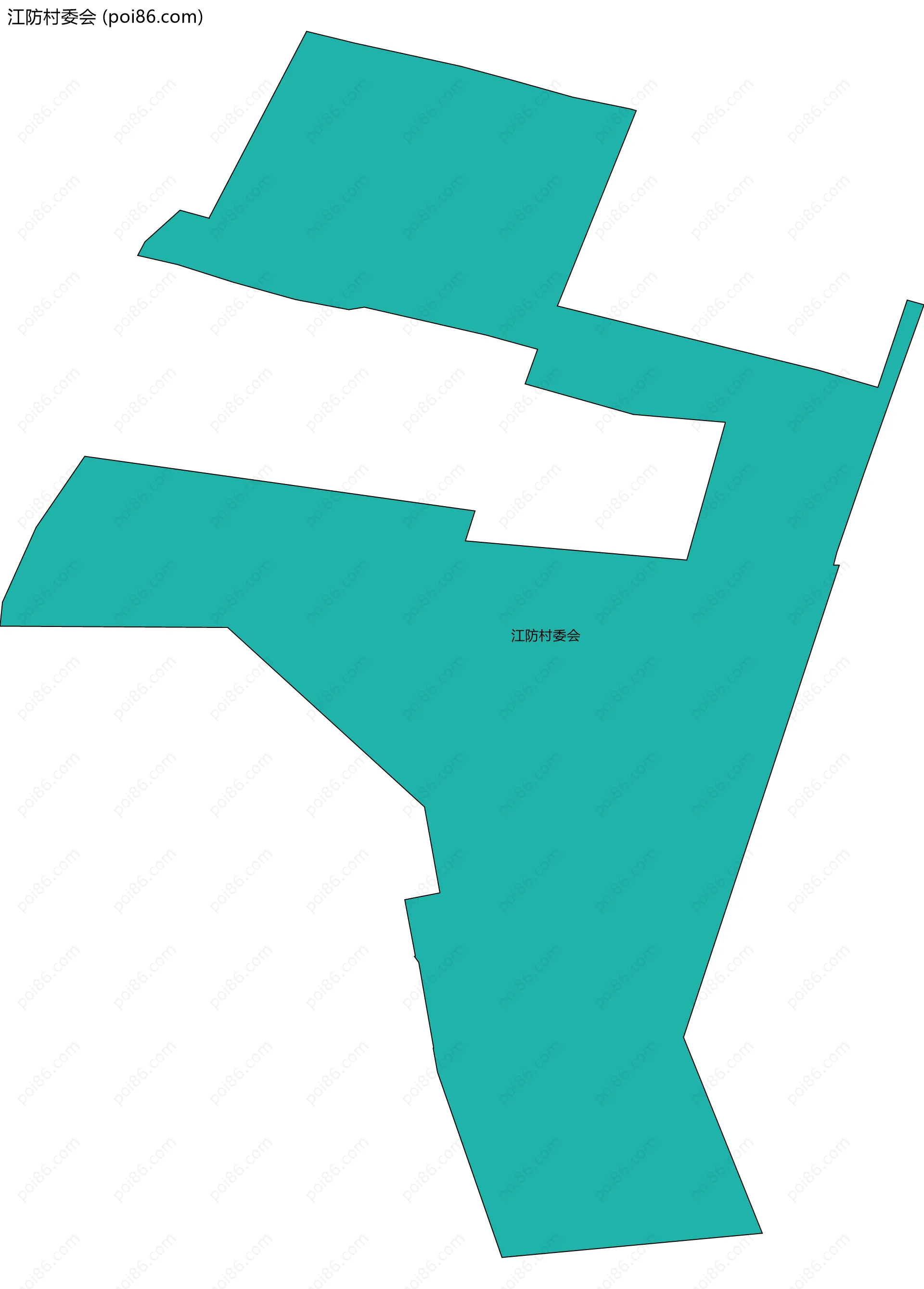 江防村委会边界地图