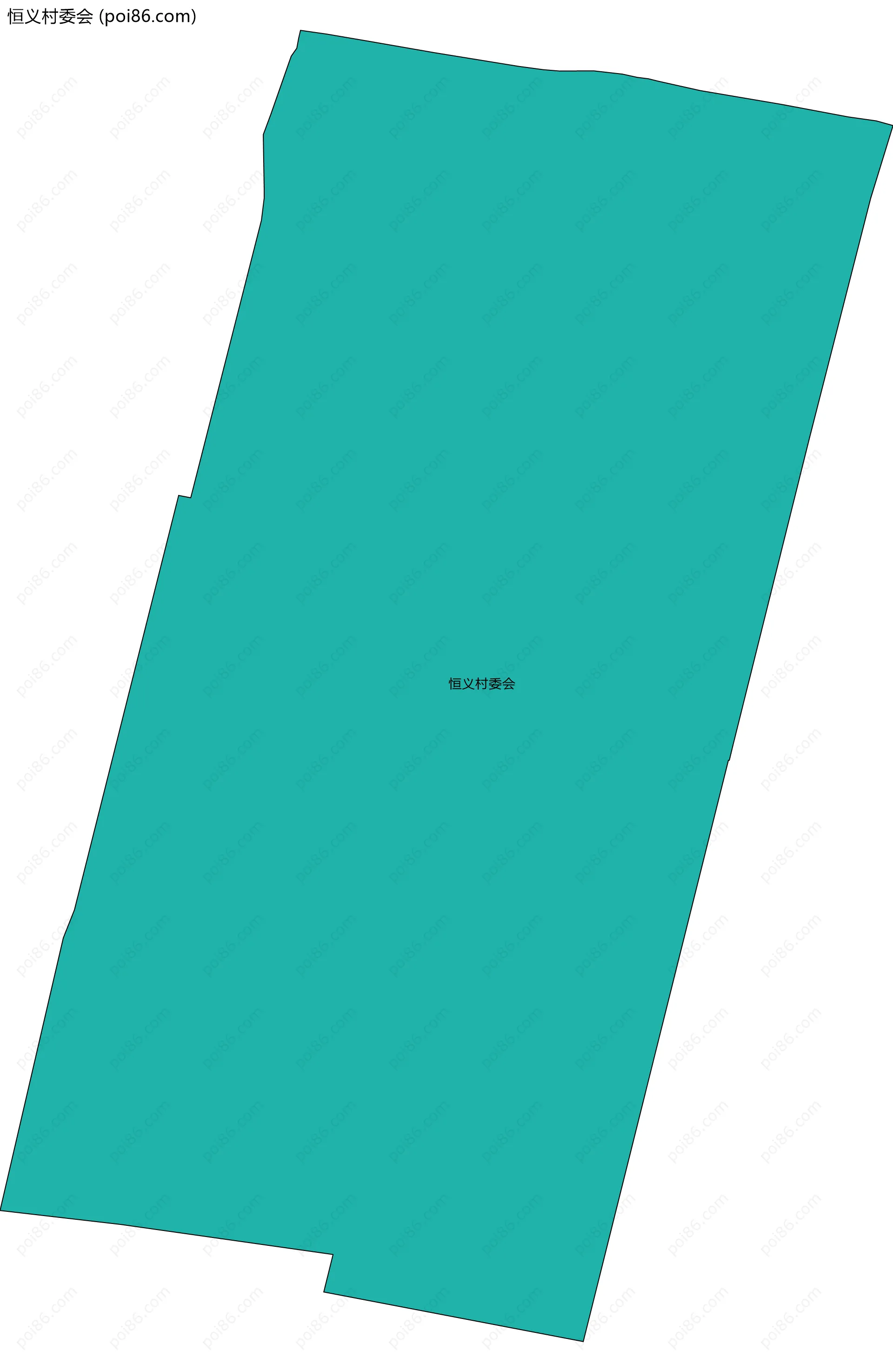 恒义村委会边界地图