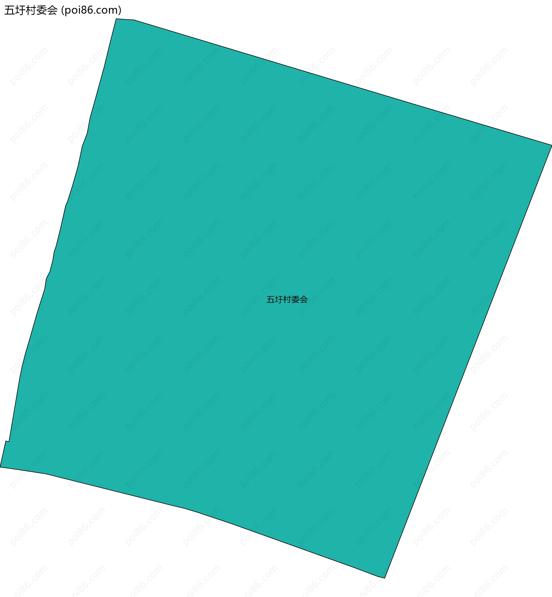 五圩村委会边界地图