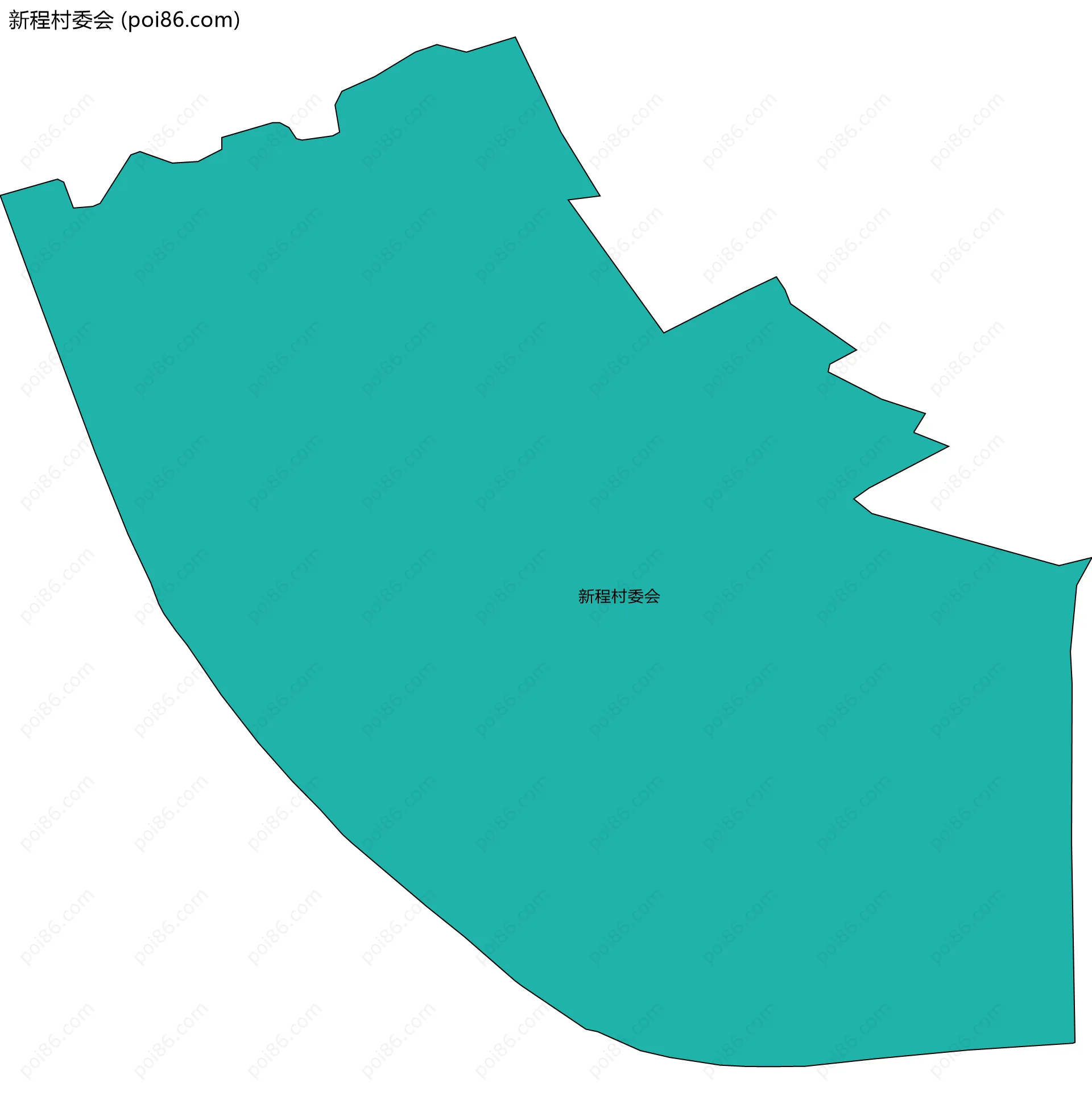 新程村委会边界地图