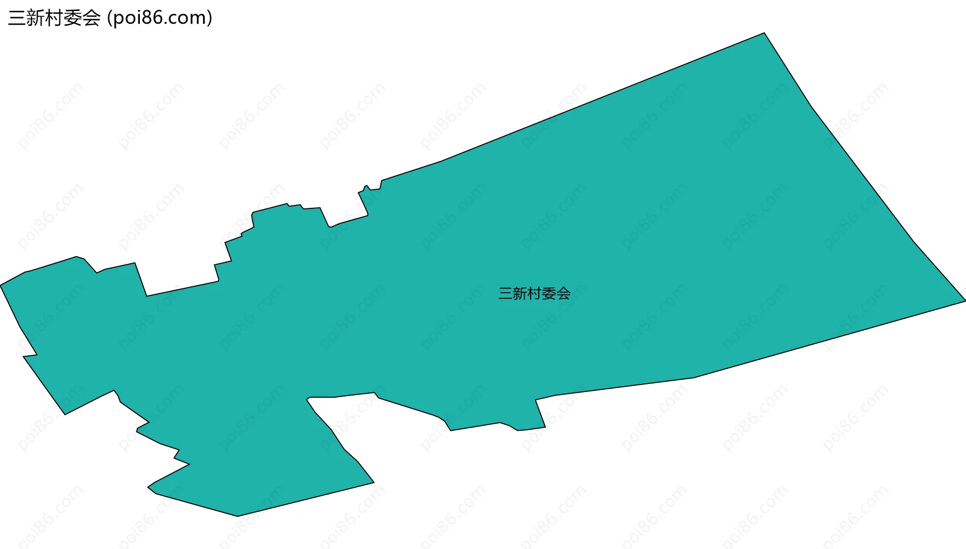 三新村委会边界地图