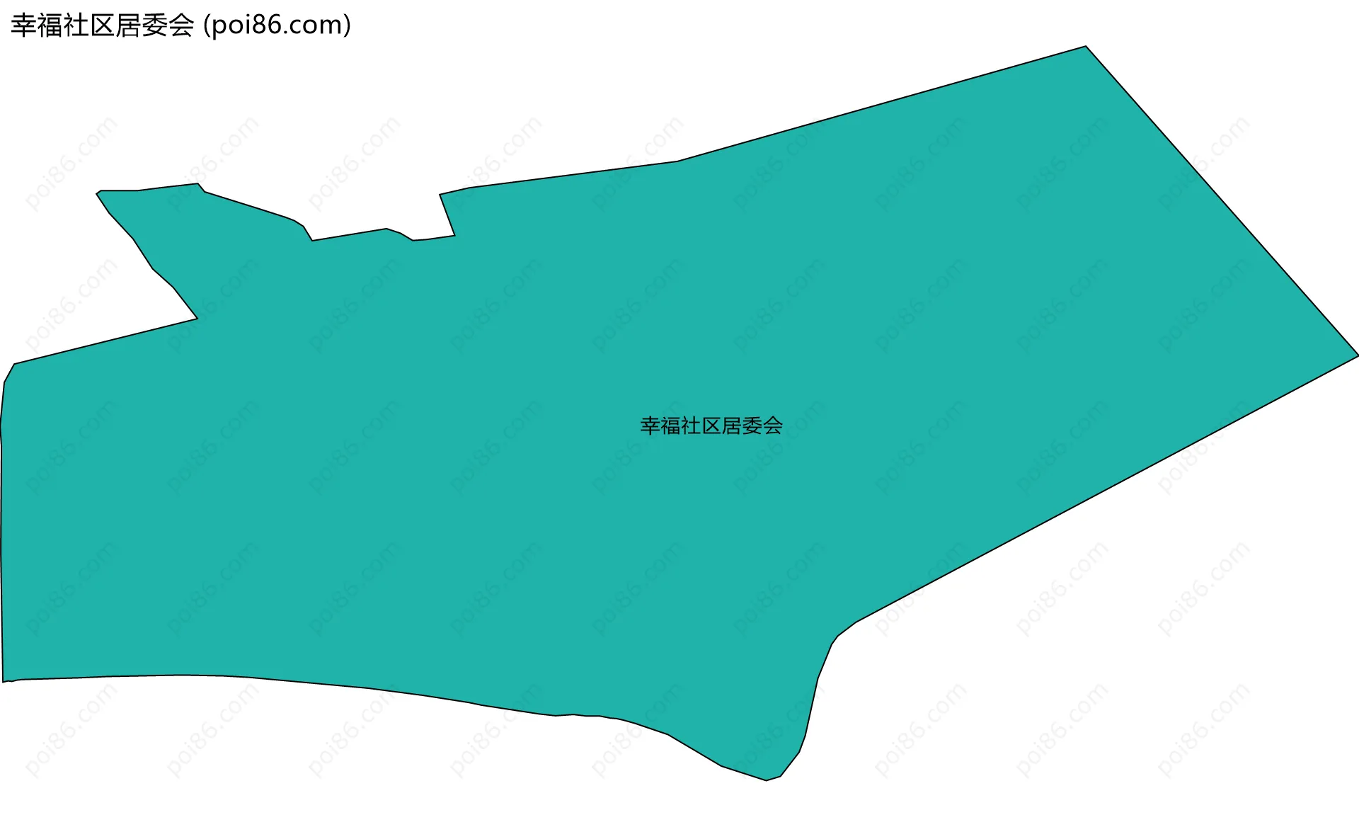 幸福社区居委会边界地图